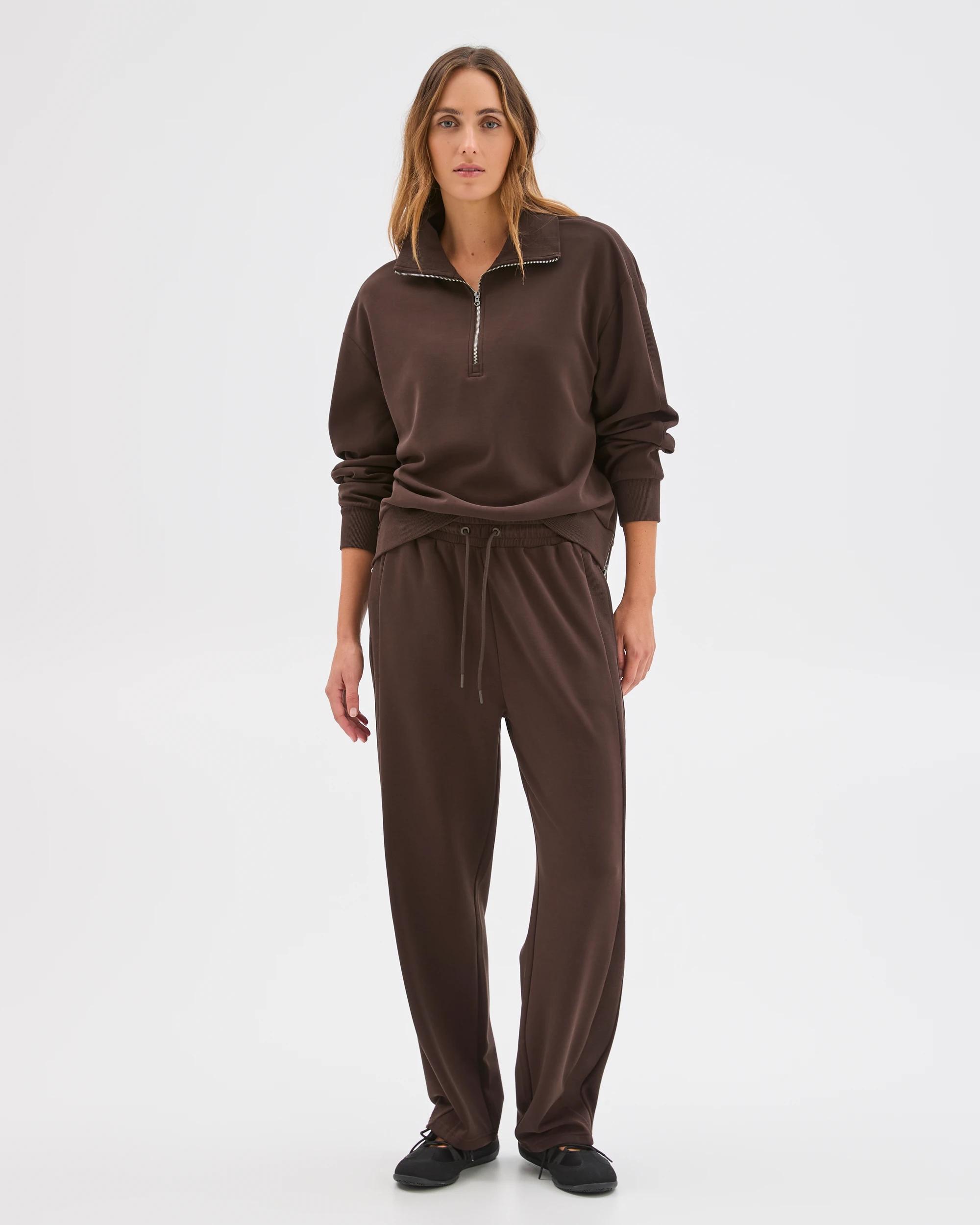 1 Target Active Movement Wide Leg Knit Panel Pants COCOA, 1 of 6