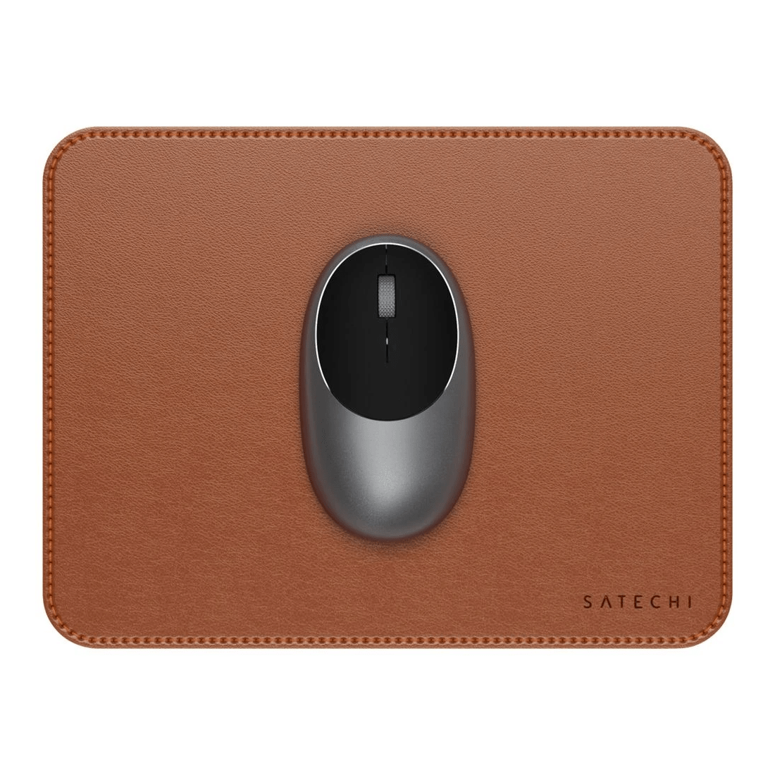 1 Satechi Vegan Leather Mouse Pad Brown, 1 of 5
