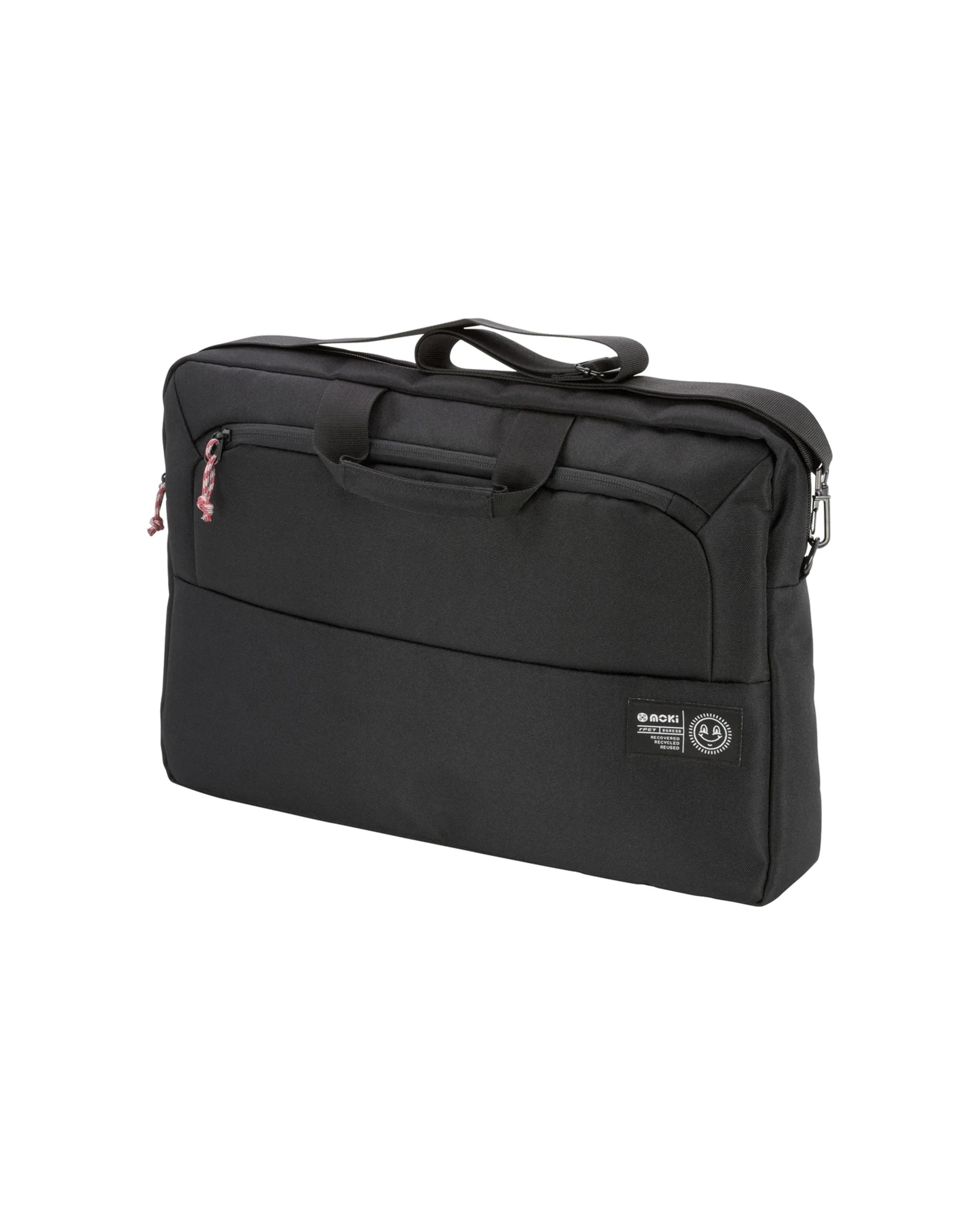 1 Moki rPET Series Laptop Satchel Fits Up To 17in Laptop - Black, 1 of 5