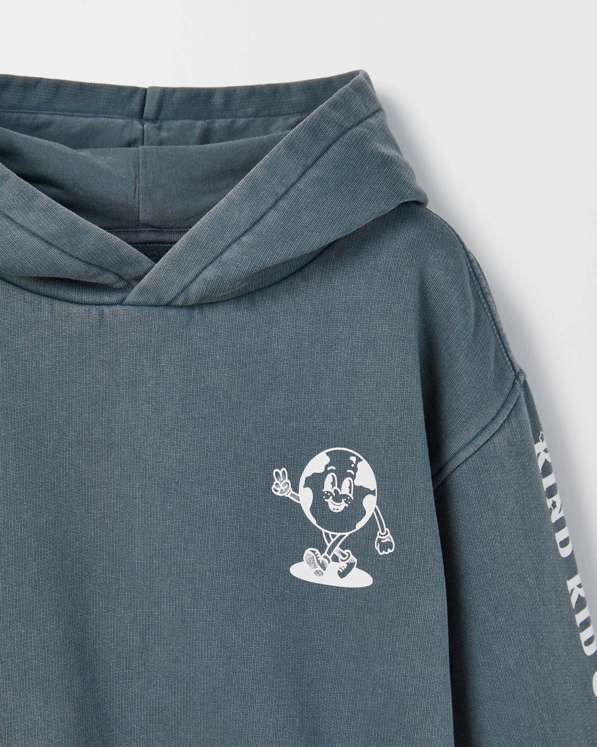 2 Target Kids Australian Cotton Print Hoodie PETROL, 2 of 3