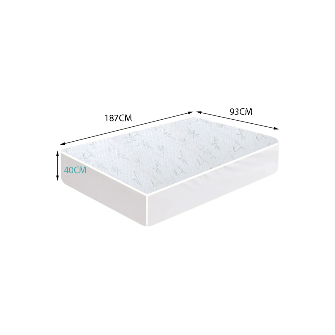 6 Dreamz Mattress Protector Fitted Cover Single, 6 of 6