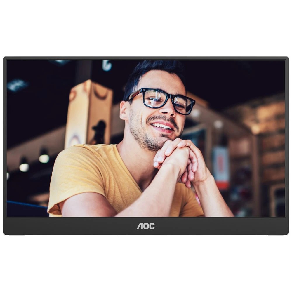 1 AOC 15.6" FHD Portable Monitor 16T20, 1 of 8