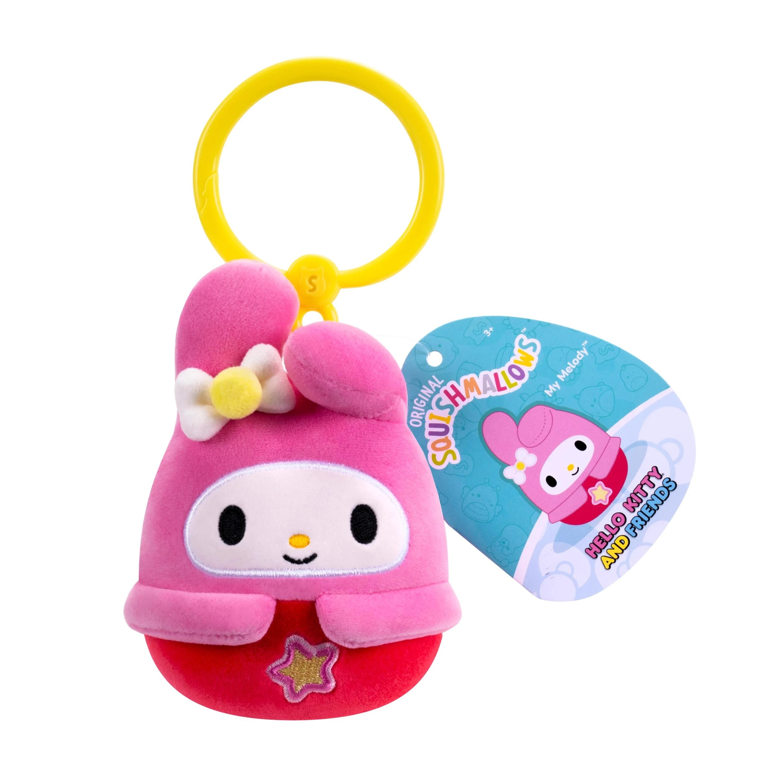 6 Squishmallows Hello Kitty 3.5 Inch Clip - Assorted - Multi, 6 of 6