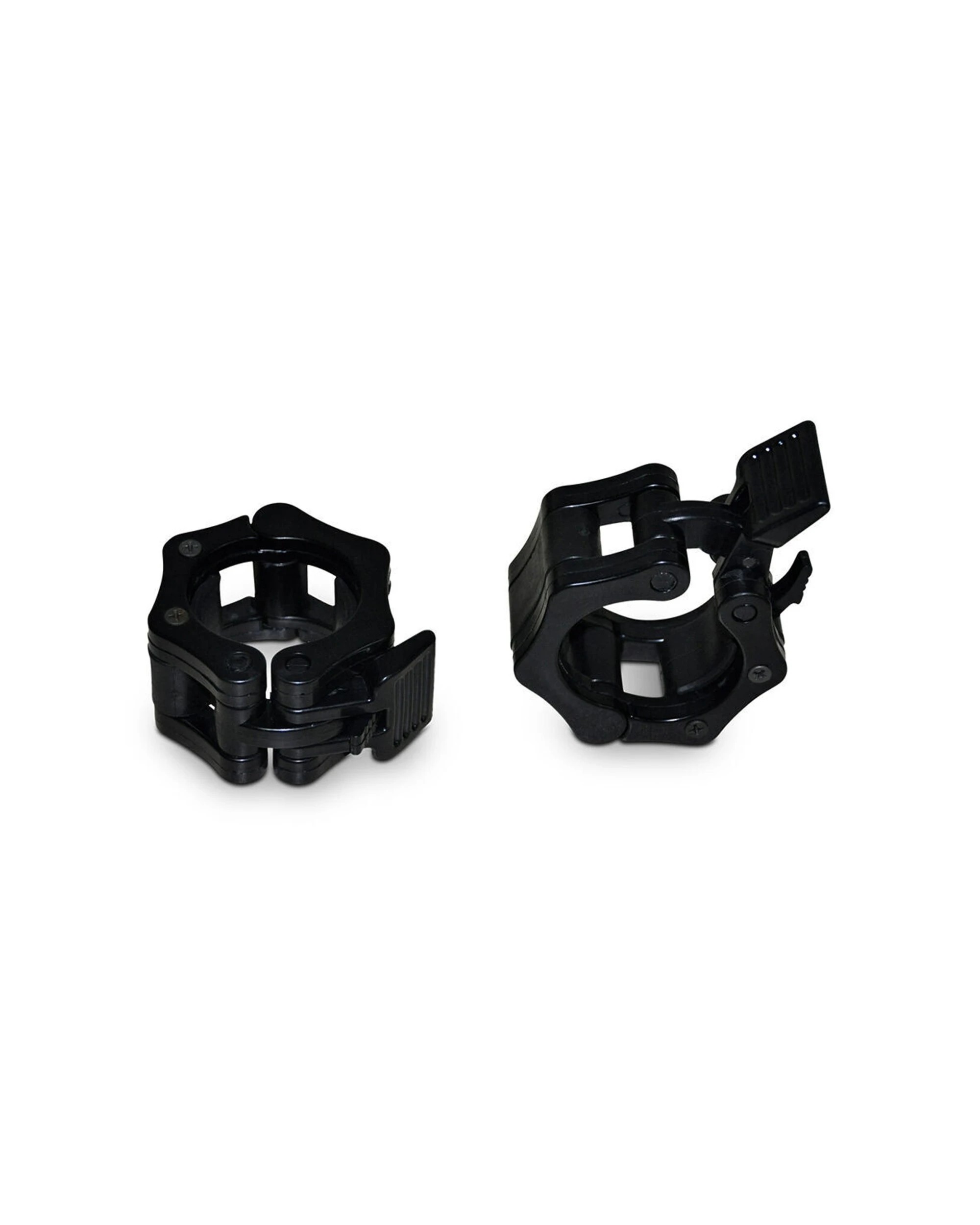 2 BODYWORX Quick Release Barbell Collar Pair For Olympic Bars Secure Grip - Black, 2 of 2
