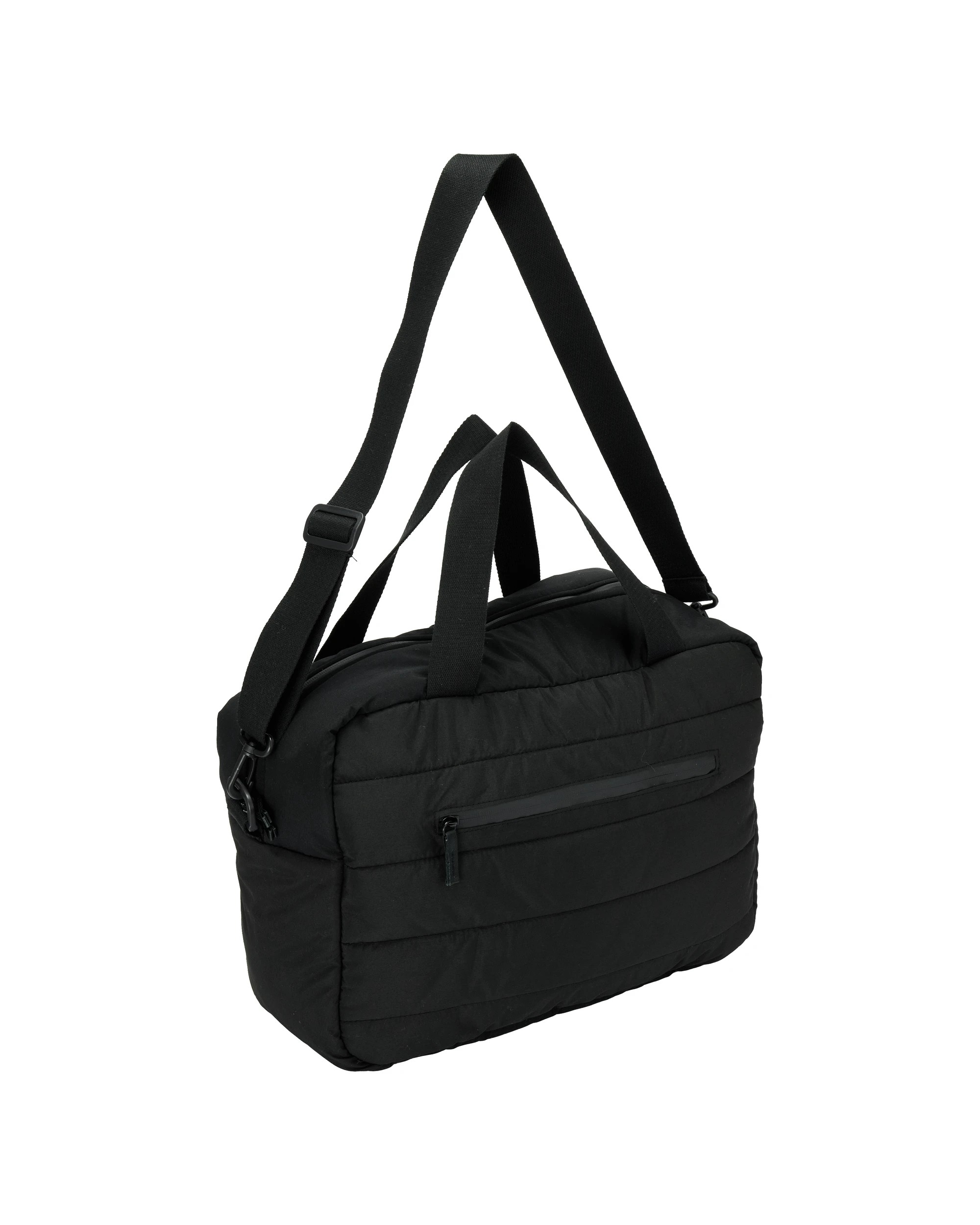 1 Quilted Nappy Bag - Black, 1 of 7