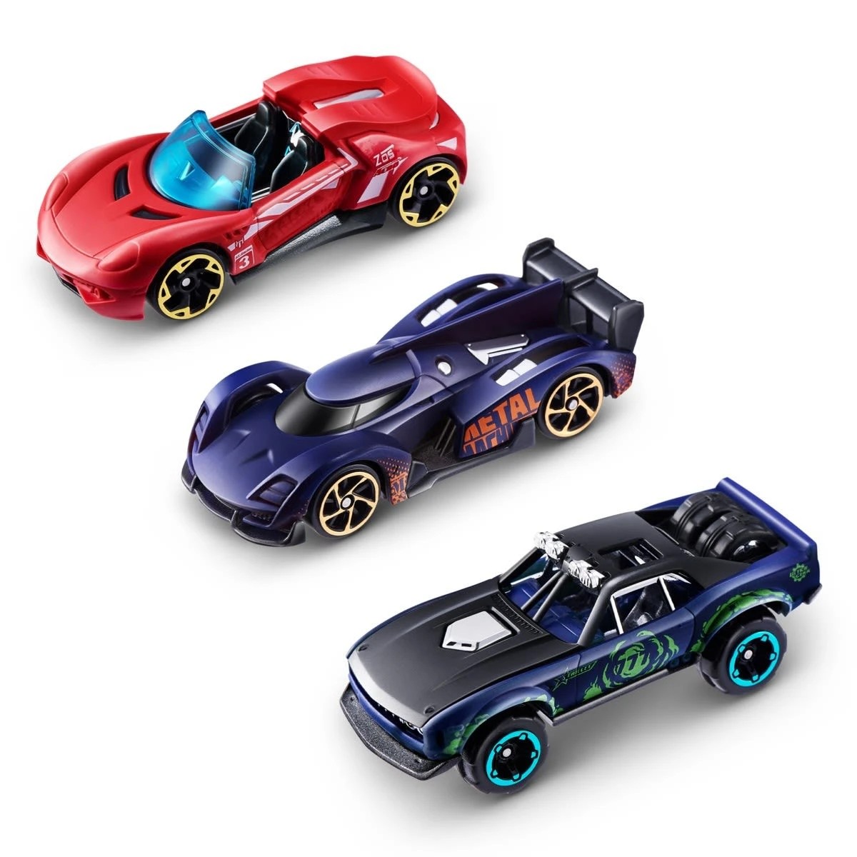 5 3 Pack Zuru Metal Machines Color Change Cars - Assorted, 5 of 8