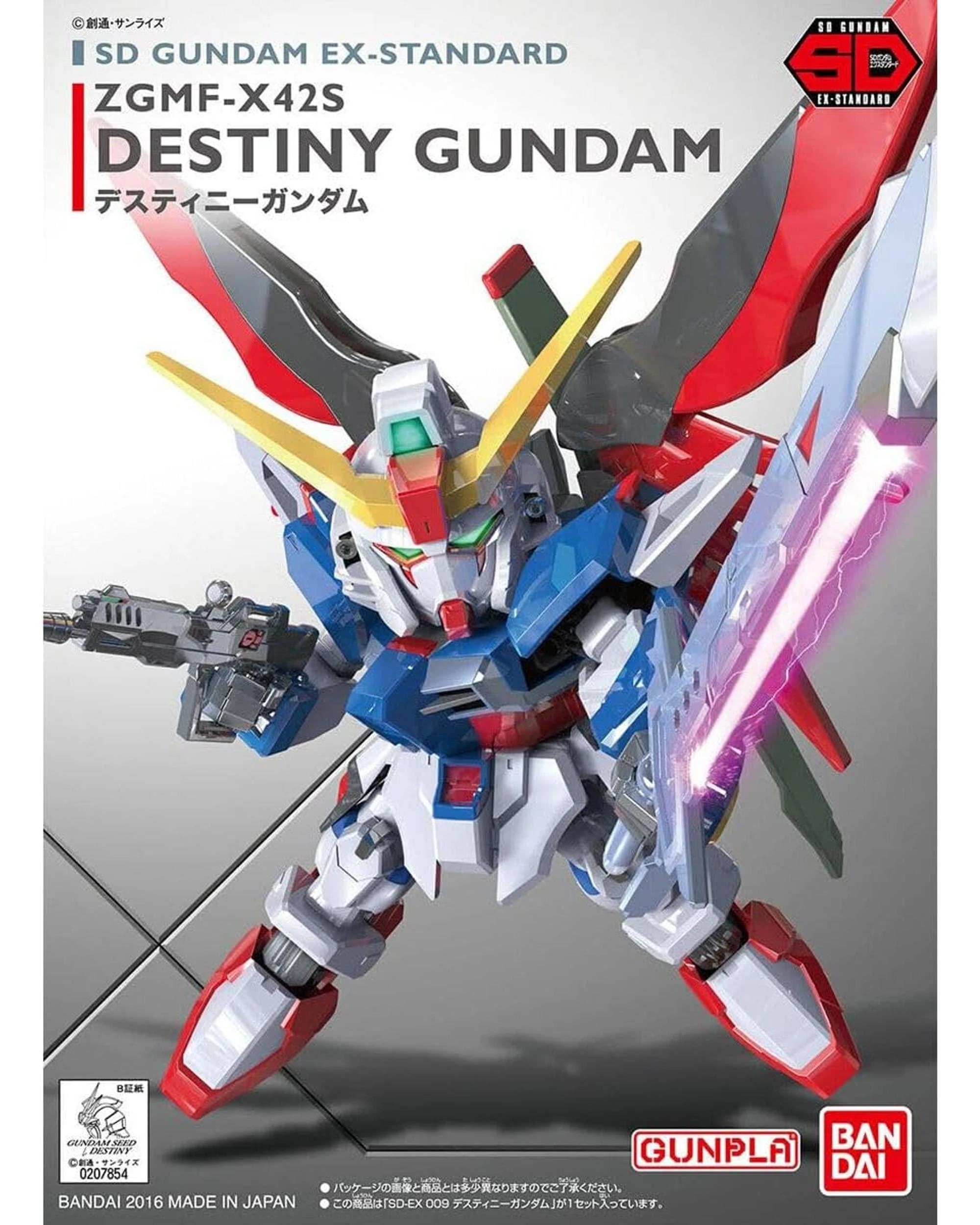2 Bandai Gundam SD EX-Standard 009 Destiny Gundam Model Kit, 2 of 7