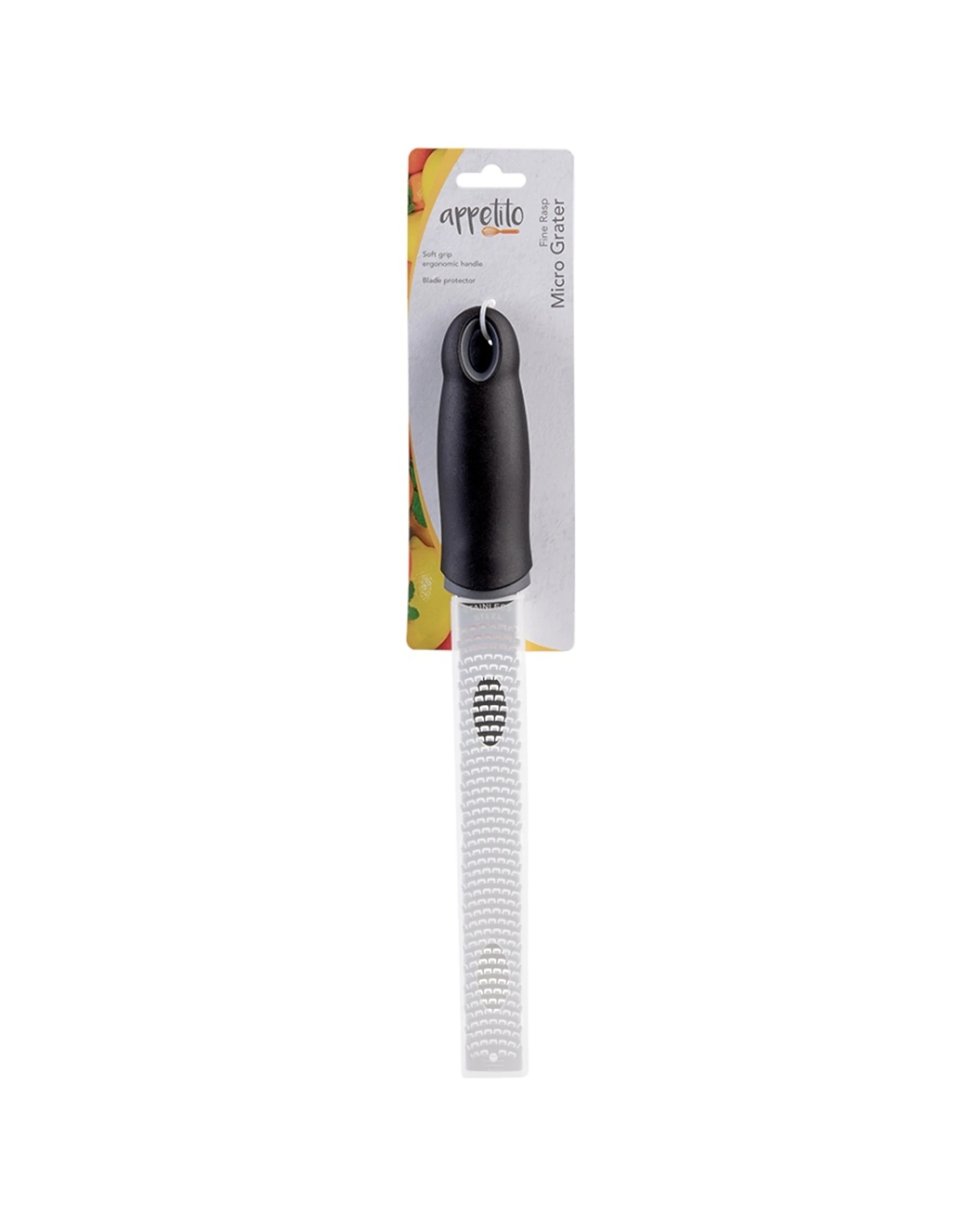 2 Appetito 2PK Stainless Steel Rasp Micro Grater Soft Grip Handle Fine Rasp Set - Multi, 2 of 7