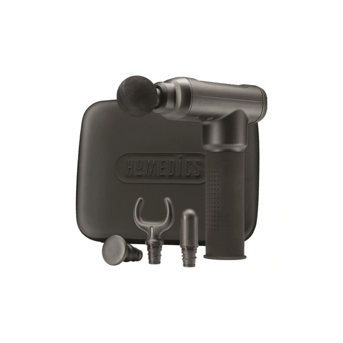 1 HOMEDICS Cordless Pro Deep Tissue Massage Gun Set With 4 Heads Rechargeable - Black, 1 of 5