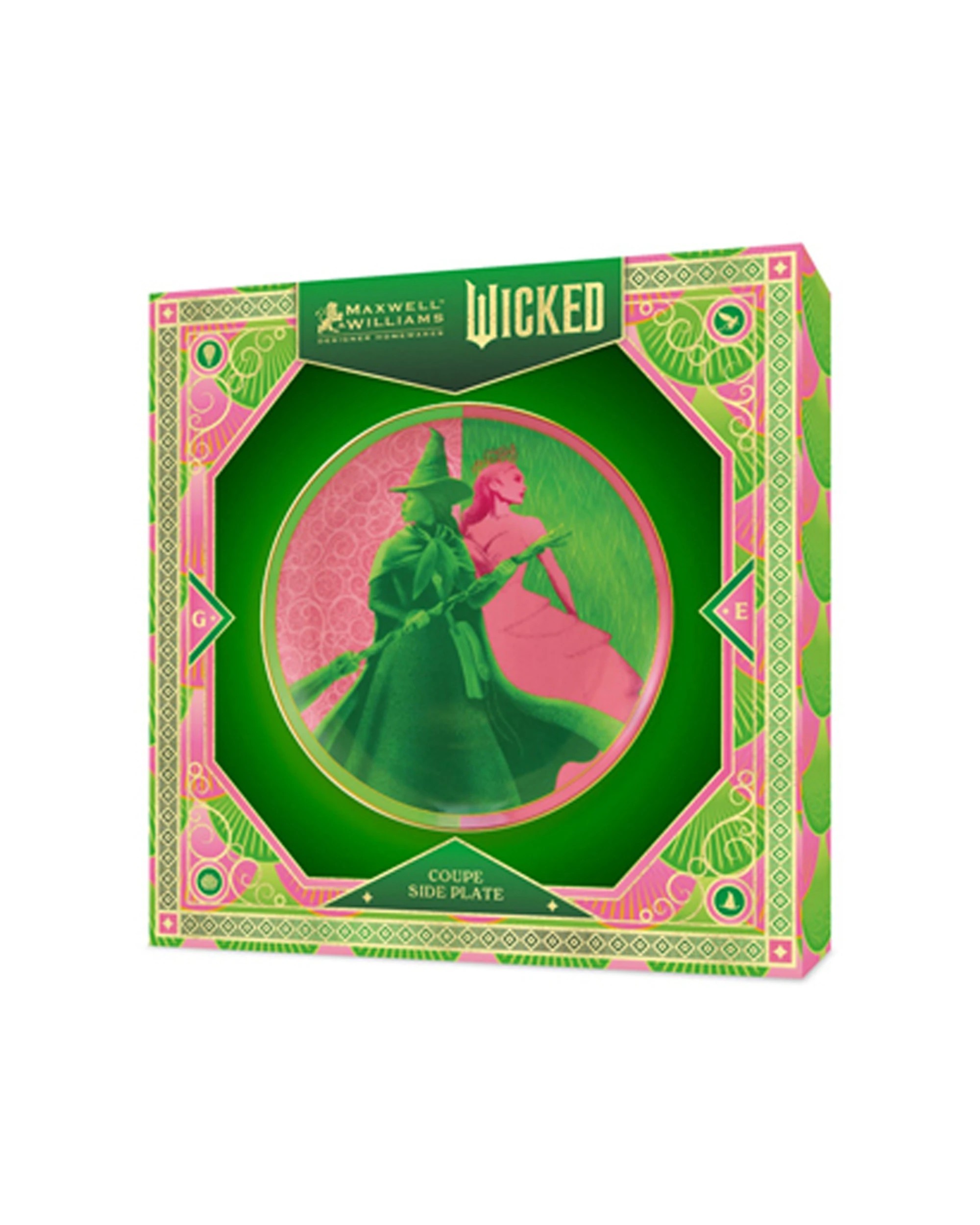 3 Maxwell & Williams Wicked Magical Coupe Side Plate 19cm - Green, 3 of 3