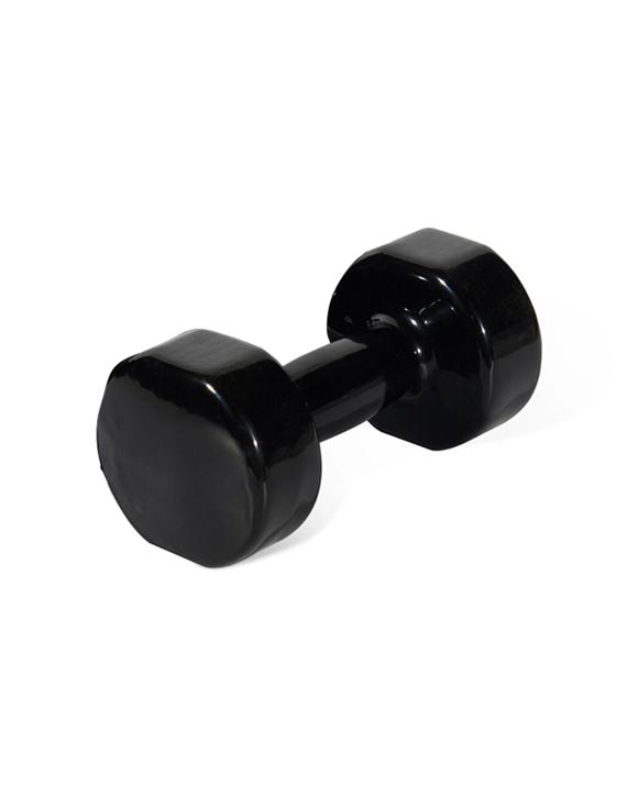 BodyWorx Vinyl Dipped Weighted Dumbbell 6kg Home Gym Workout Set Strength Training - Black