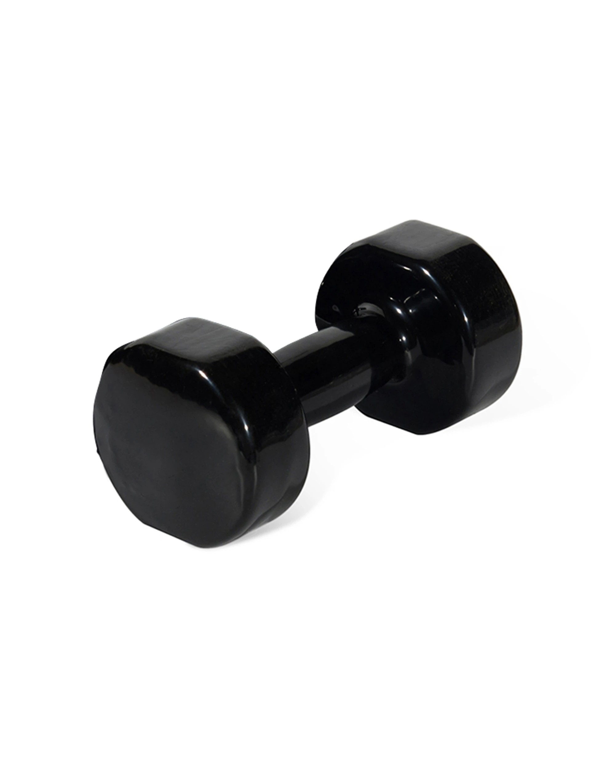 1 BodyWorx Vinyl Dipped Weighted Dumbbell 6kg Home Gym Workout Set Strength Training - Black, 1 of 1