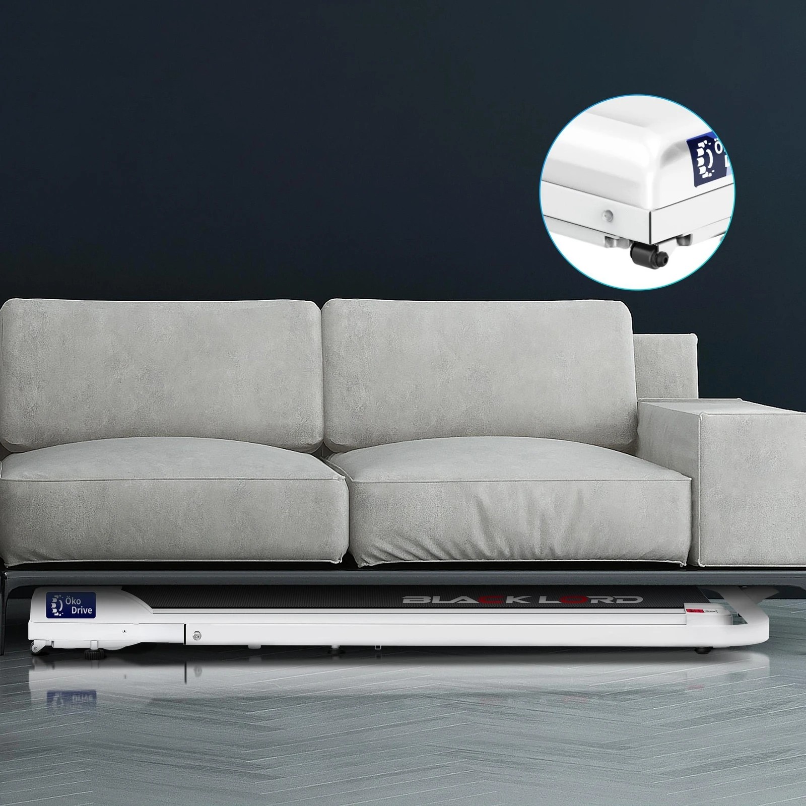 9 Black Lord Treadmill Electric Walking Pad Folding Fitness Machine Home Gym - White, 9 of 9