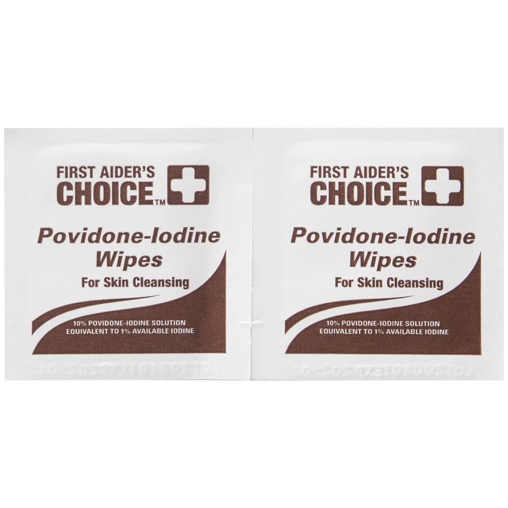 5 First Aiders Choice Povidine-Iodine Wipes 100 Pack, 5 of 6