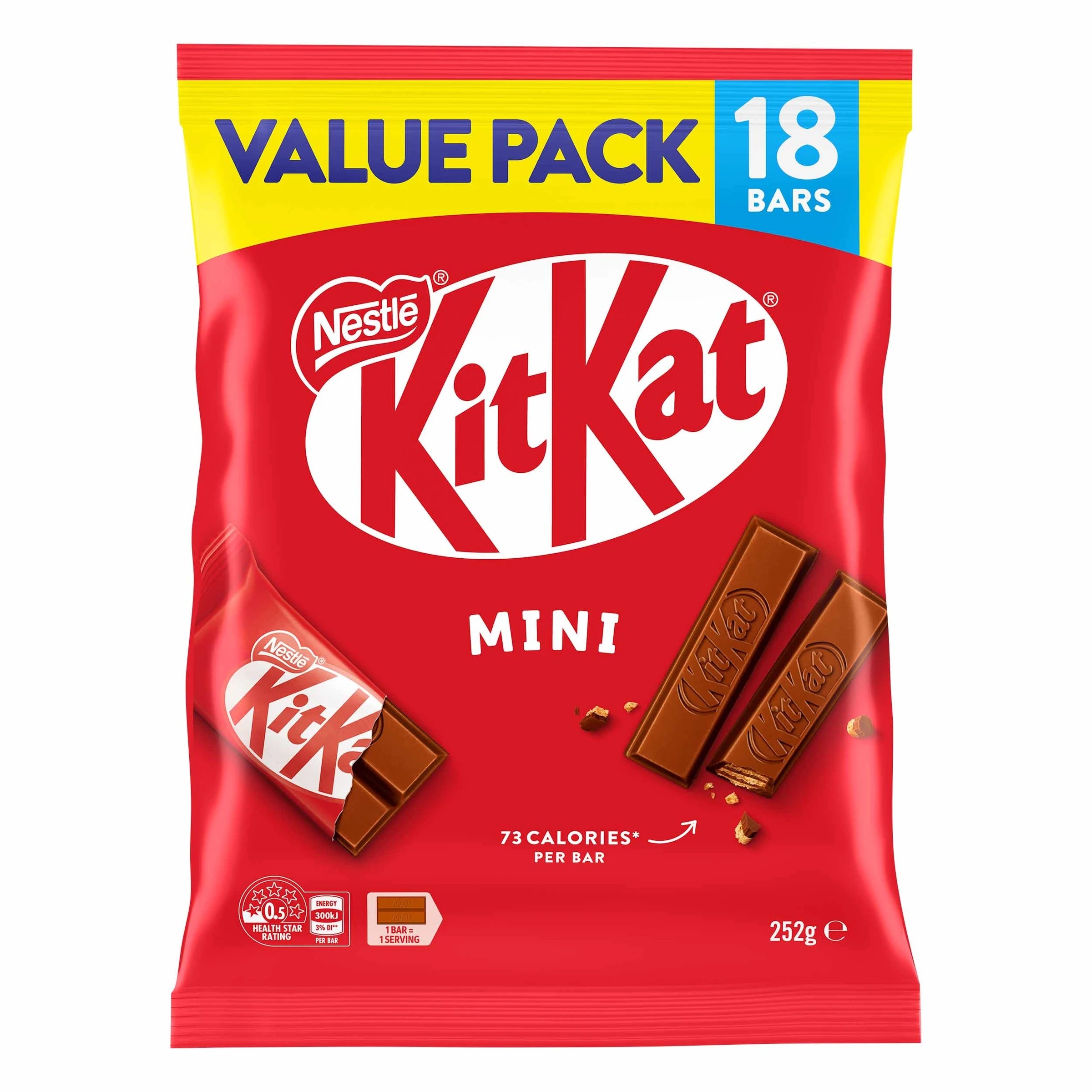 1 18 Pack Nestle KitKat Fun Size Value Pack 252g, 1 of 2