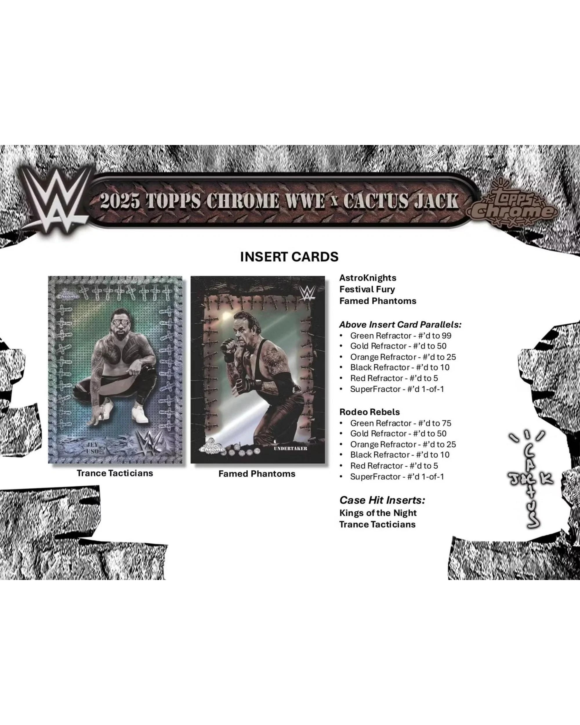 4 Topps 2025 Chrome WWE x Cactus Jack Wrestling Hobby Box, 4 of 5
