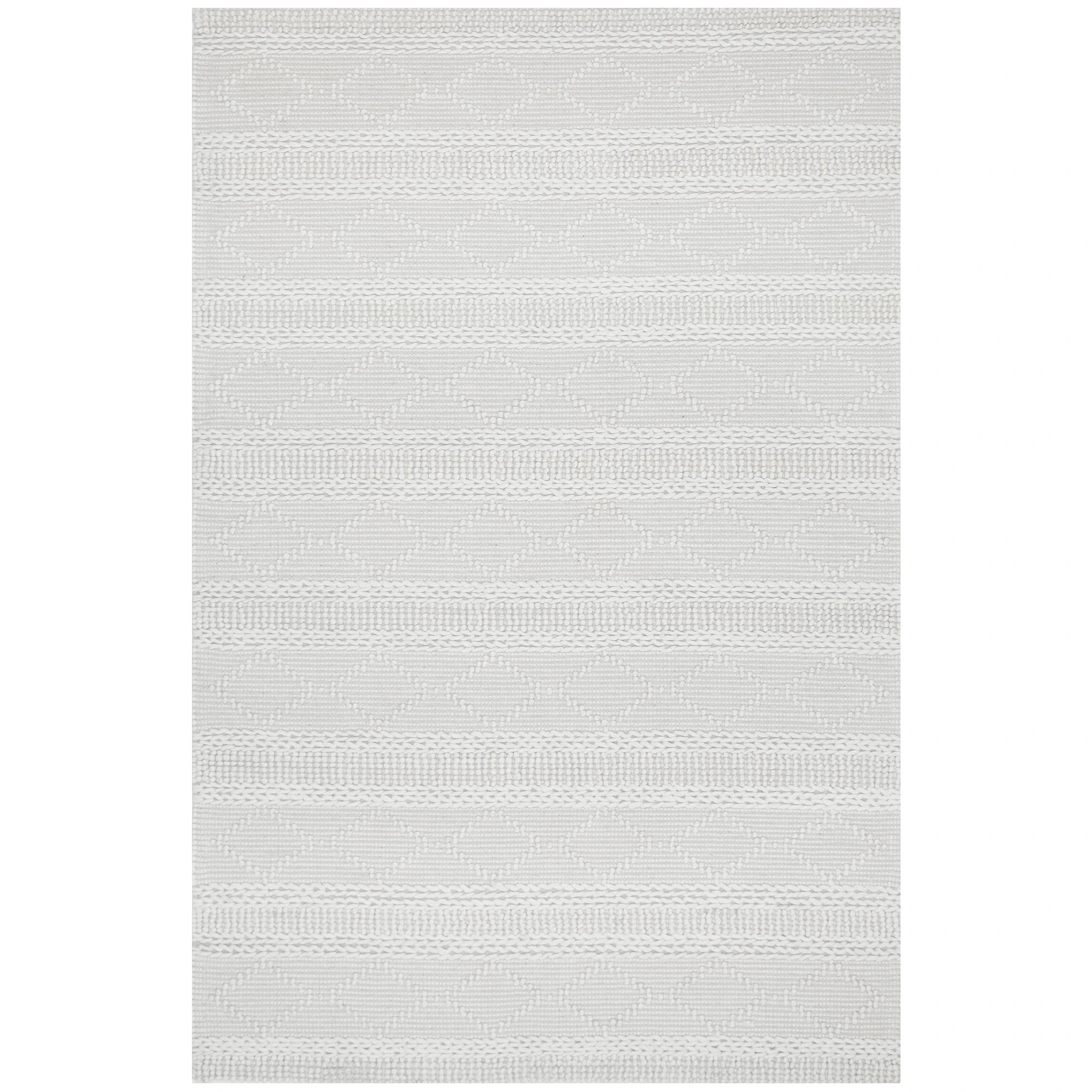 1 Common Ground Rugs Chateau Zoe 400x300cm - Extra Extra Large Hand Loomed Rug - White, 1 of 9
