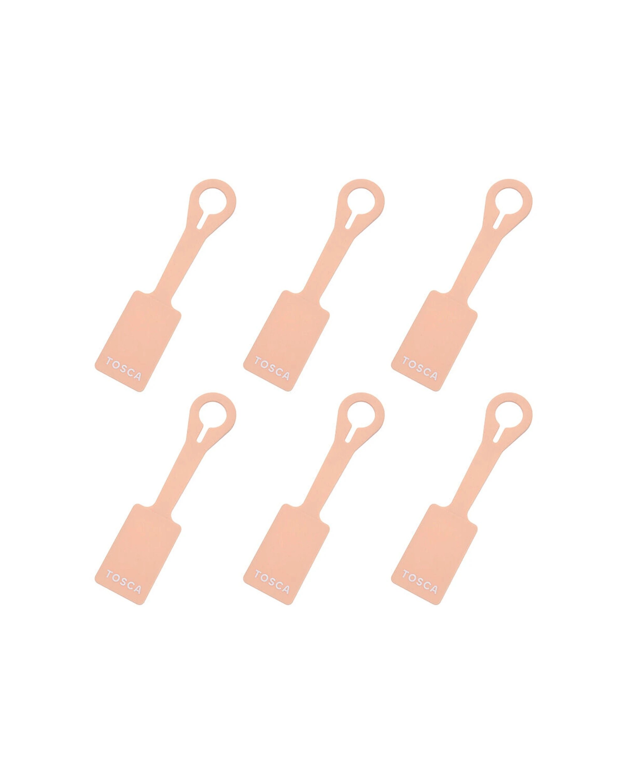 1 Tosca 6Pk Attitude Travel Luggage Suitcase Bag Tag - Orange, 1 of 4