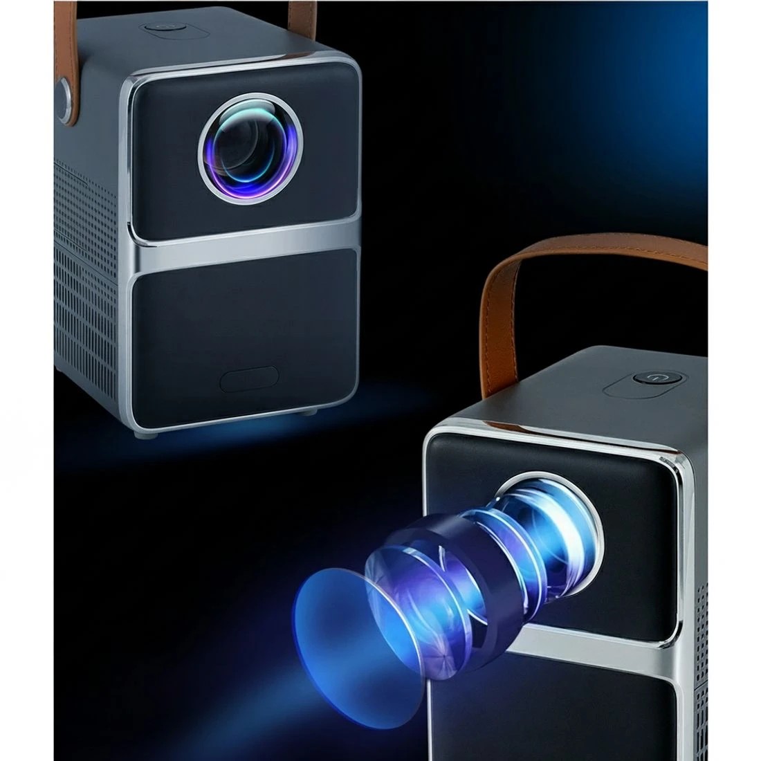 6 Devanti Portable Mini Video Projector 4K Wifi Home Theater HDMI Support 1080P, 6 of 7