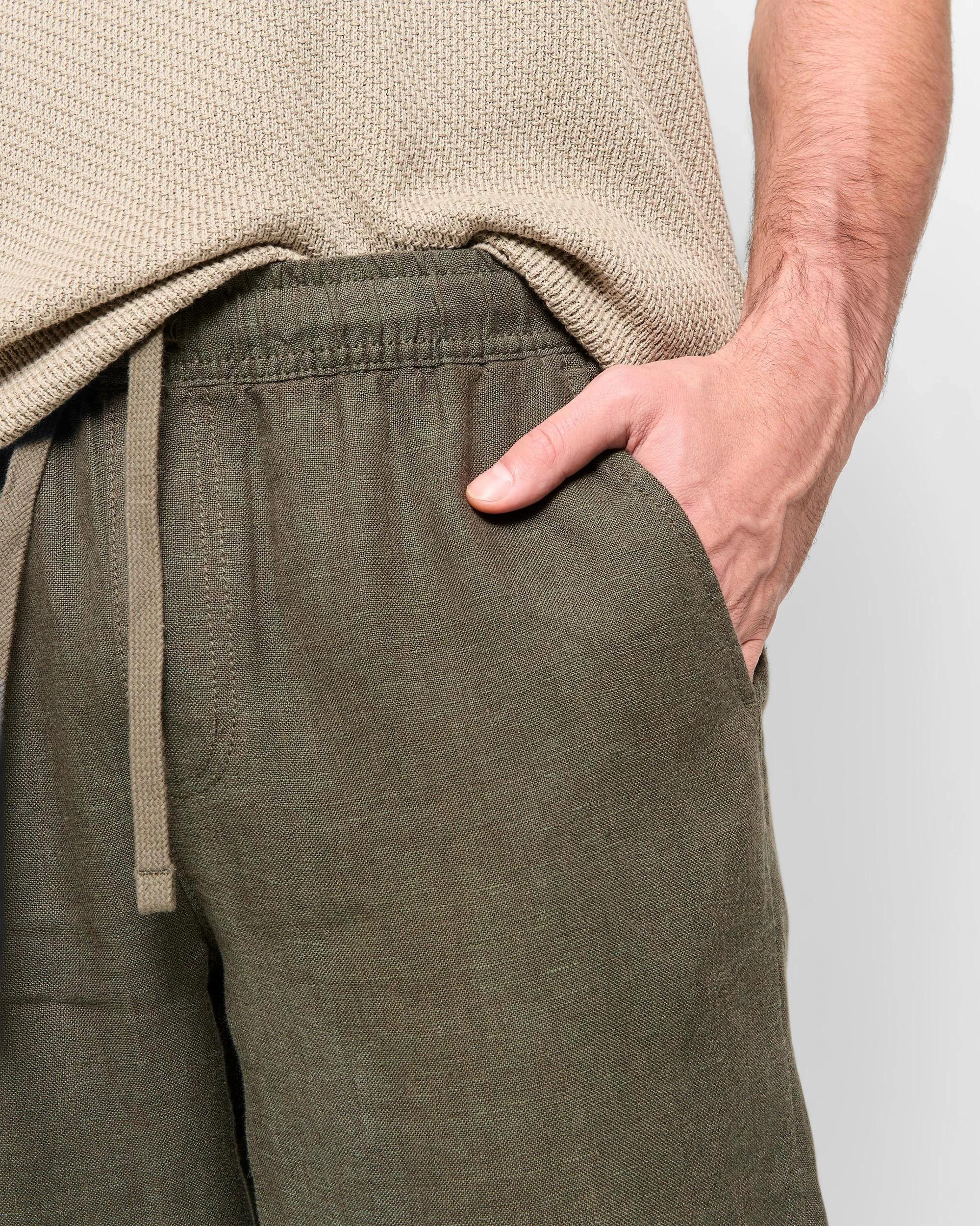 9 Target European Linen Pants DARK OLIVE, 9 of 10