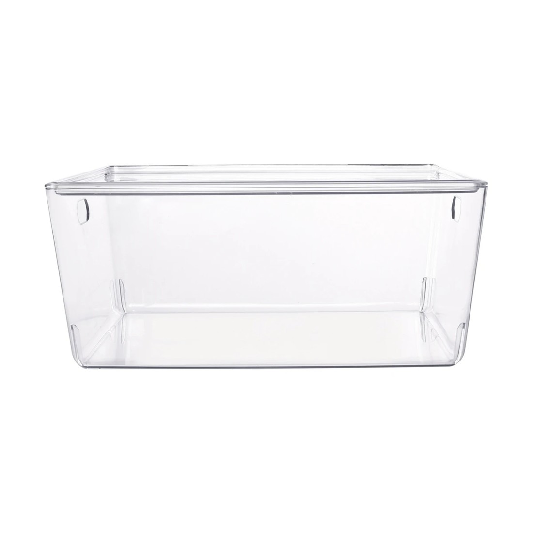 2 11L Smooth and Shiny Plastic Tub - Clear, 2 of 2