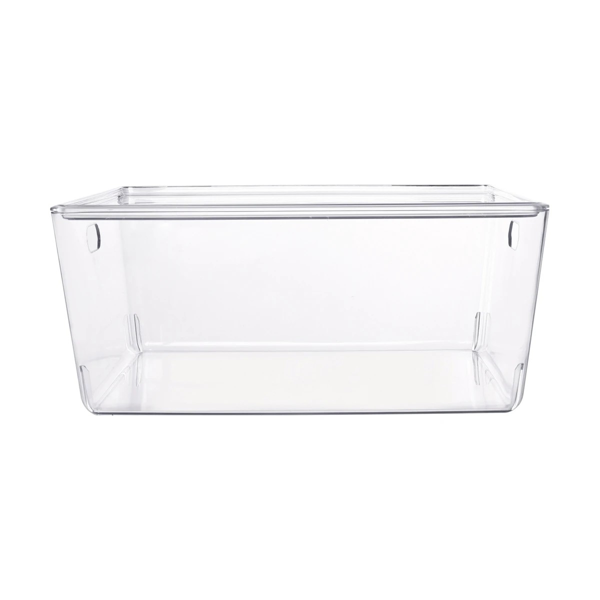 2 11L Smooth and Shiny Plastic Tub - Clear, 2 of 2