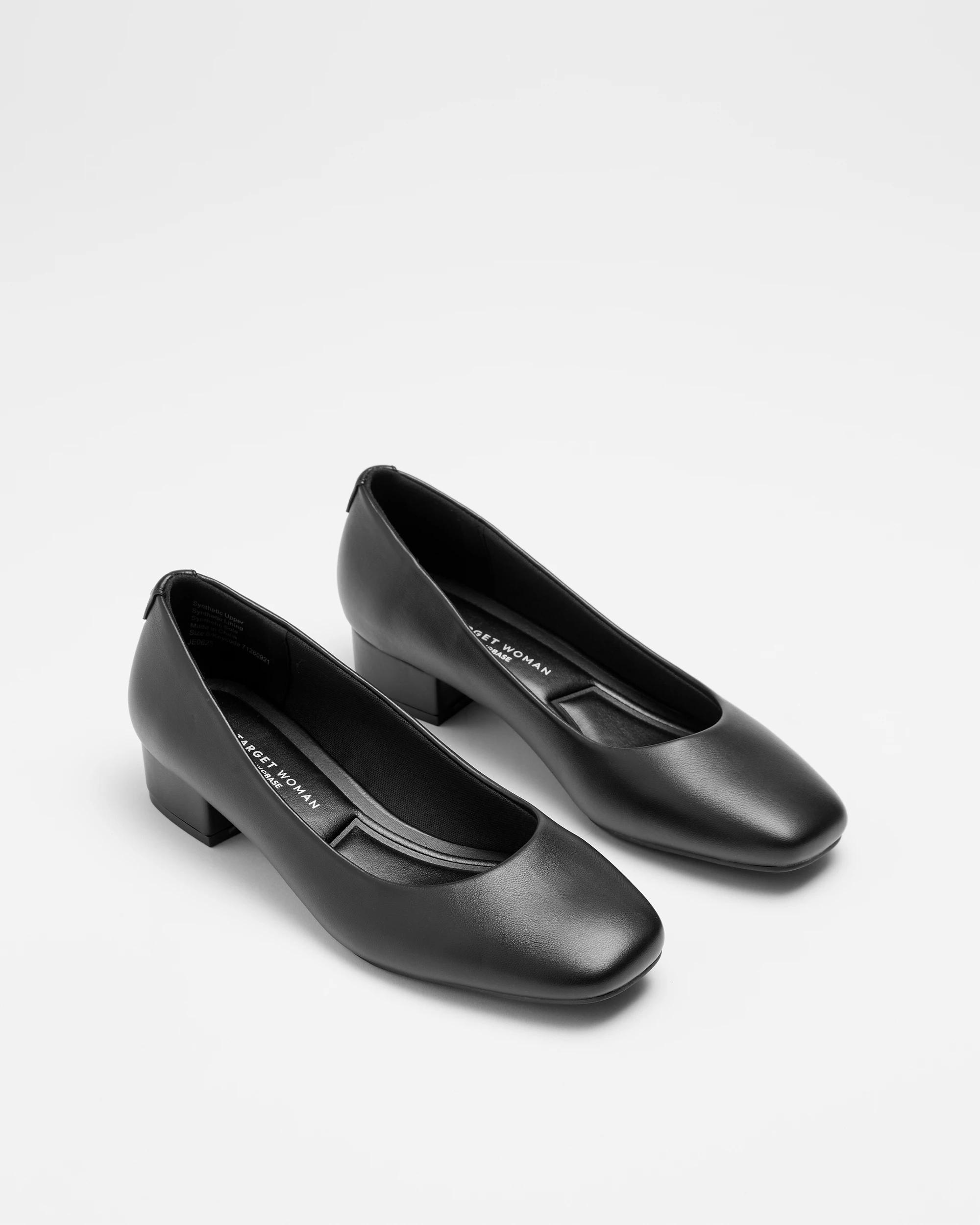 3 Target Womens Low Block Dress Heel - Sarah BLACK, 3 of 3
