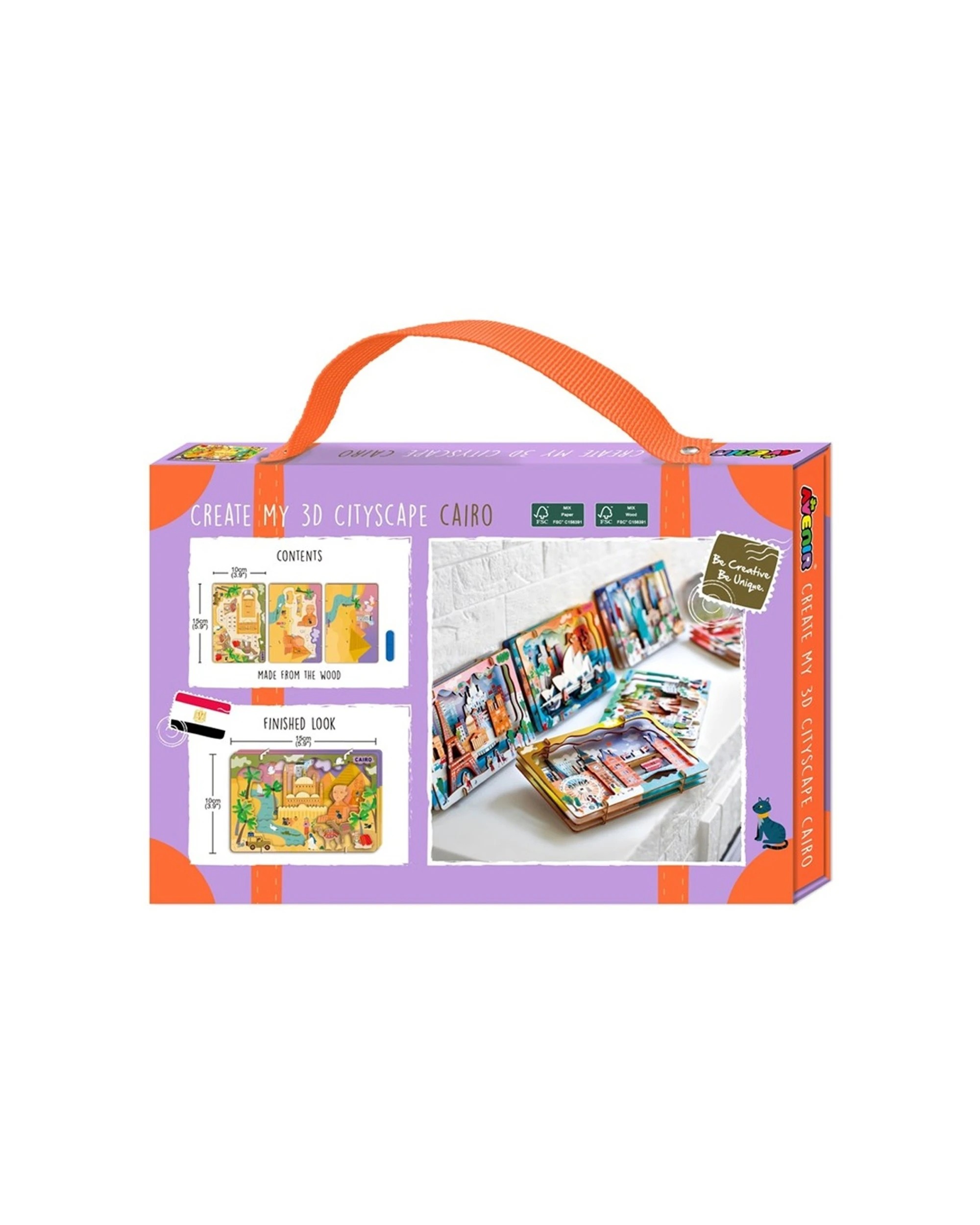 2 Avenir Create My 3D Cityscape Wooden Puzzle Kids Construction Toy Cairo, 2 of 3