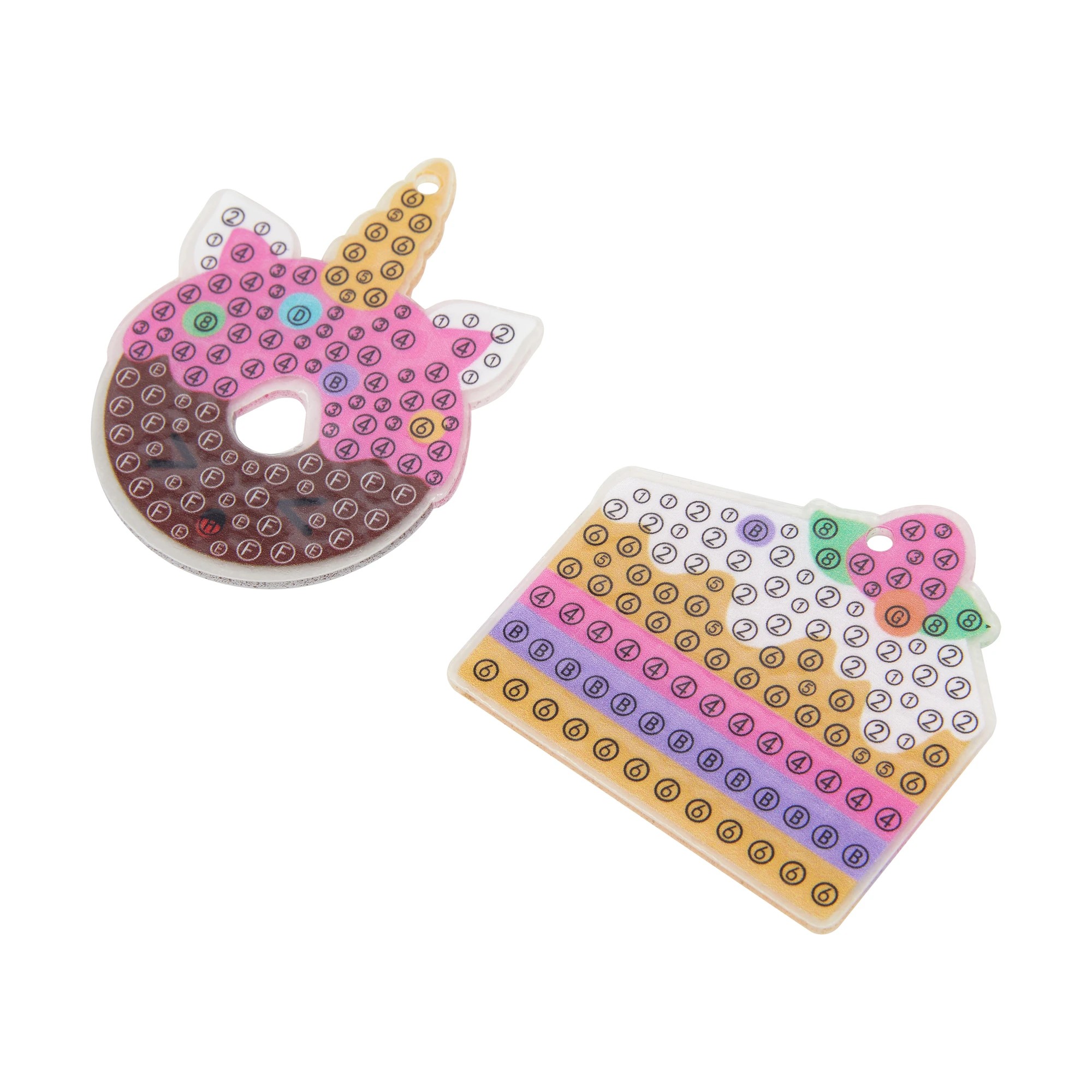 4 Make Your Own Gem Keychains: Gem by Numbers Keyring Set, 4 of 10