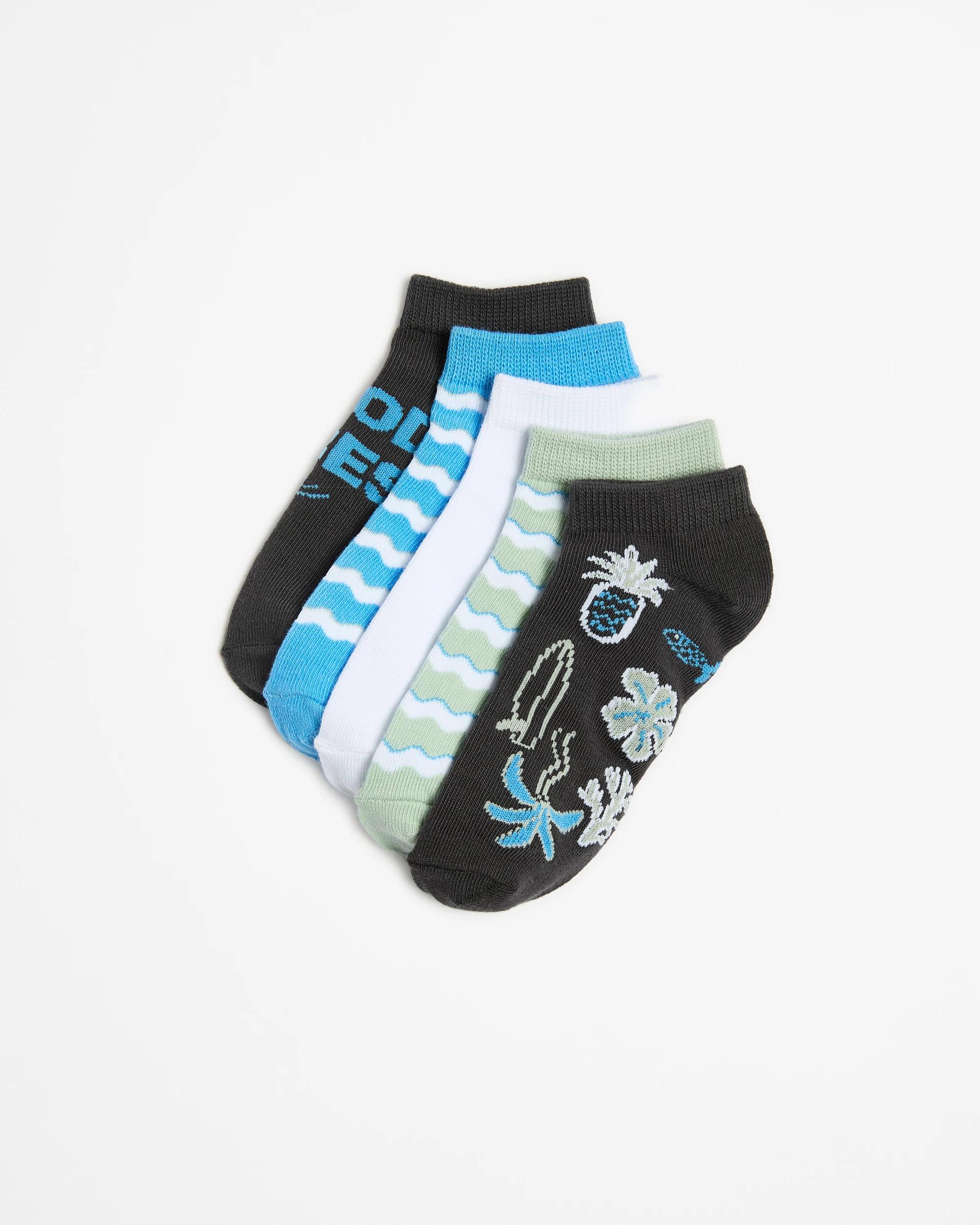 1 Boys Low Cut Socks 5 Pack - Maxx GOOD VIBES, 1 of 3