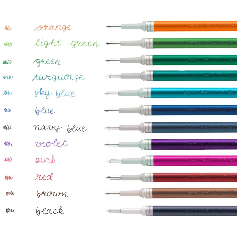 4 Pentel Energel Pen Refill 0.7mm Blue, 4 of 4
