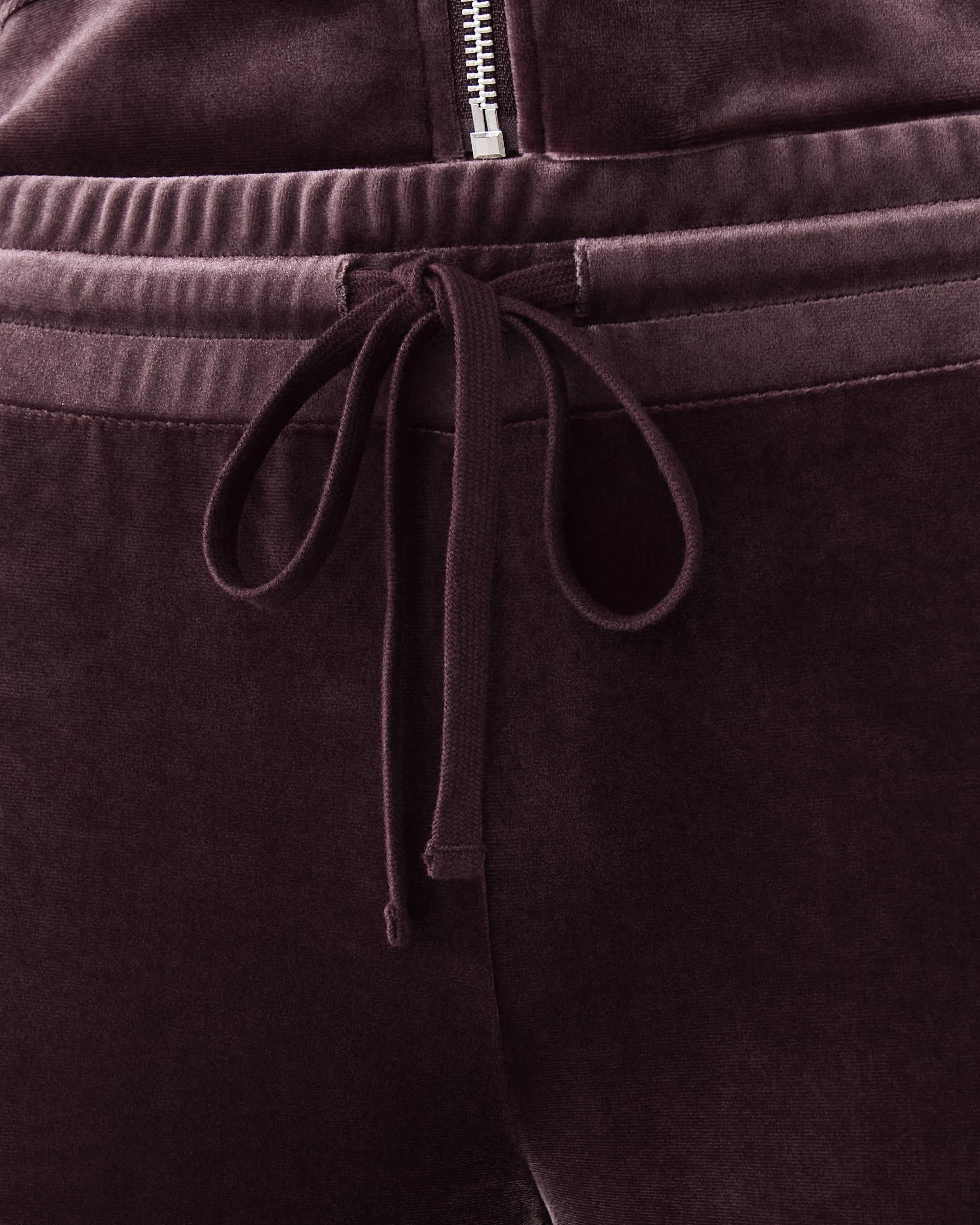 7 Velour Trackpants Choc Plum, 7 of 9