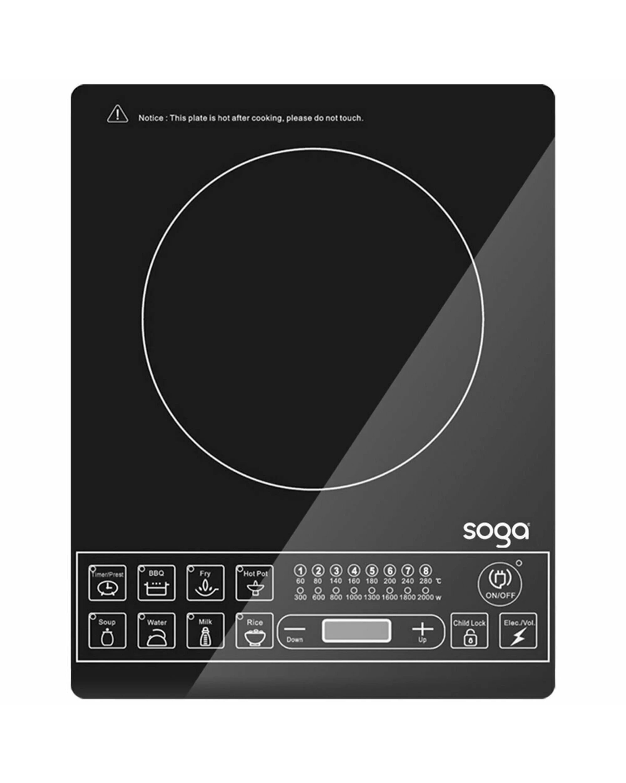 1 SOGA Portable Induction Cooktop, 1 of 5