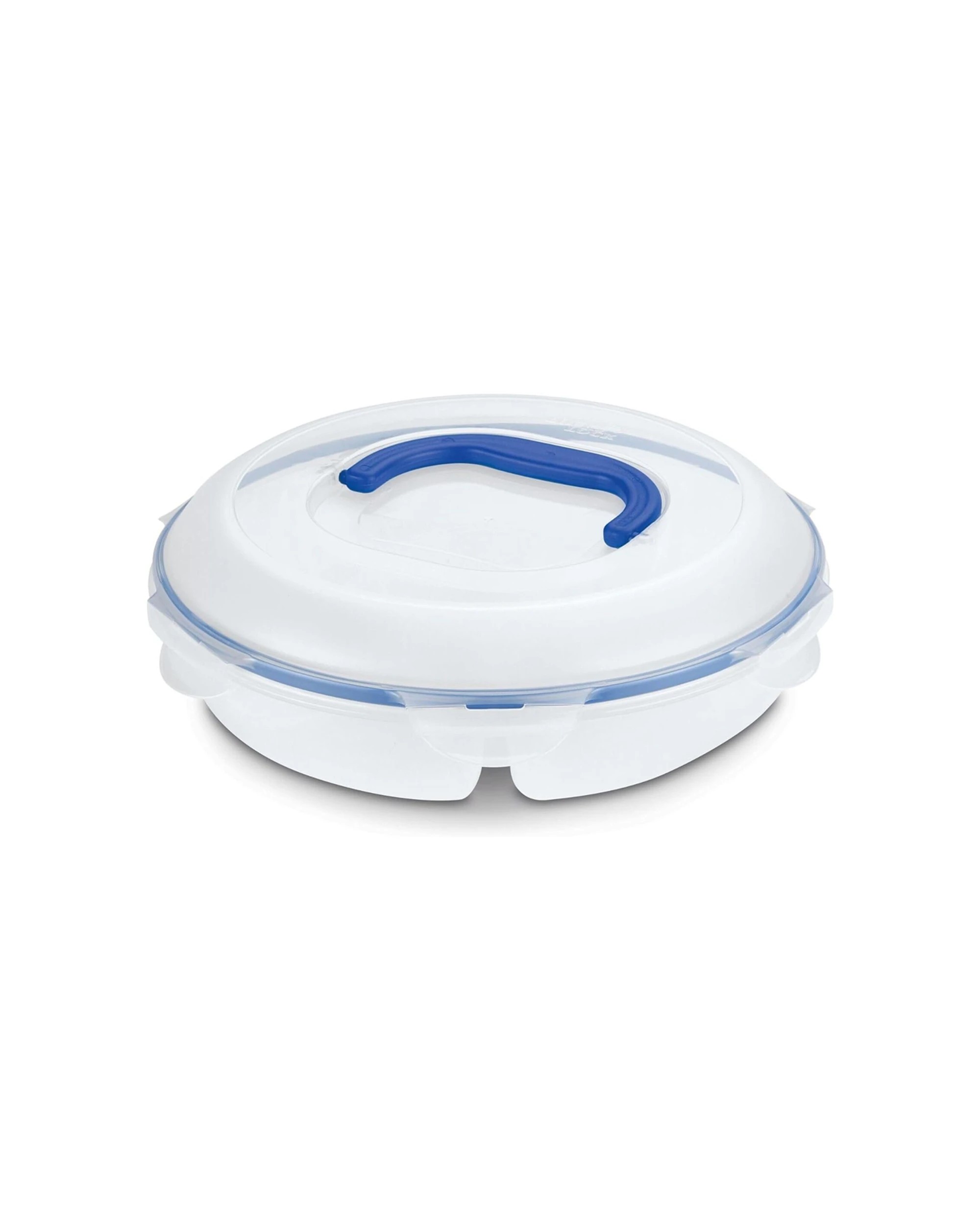 1 Locknlock Chip N Dip Snack Veggies Container 2.3l/32cm Round Divider Clear
 - Clear, 1 of 2