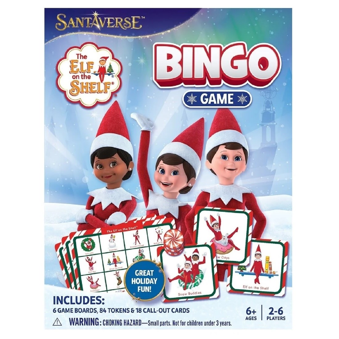 1 Santaverse: The Elf on the Shelf Bingo Game, 1 of 3