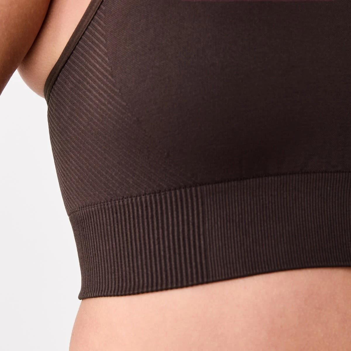 6 Active Womens Seamfree Crop Top TUSCAN BROWN, 6 of 7