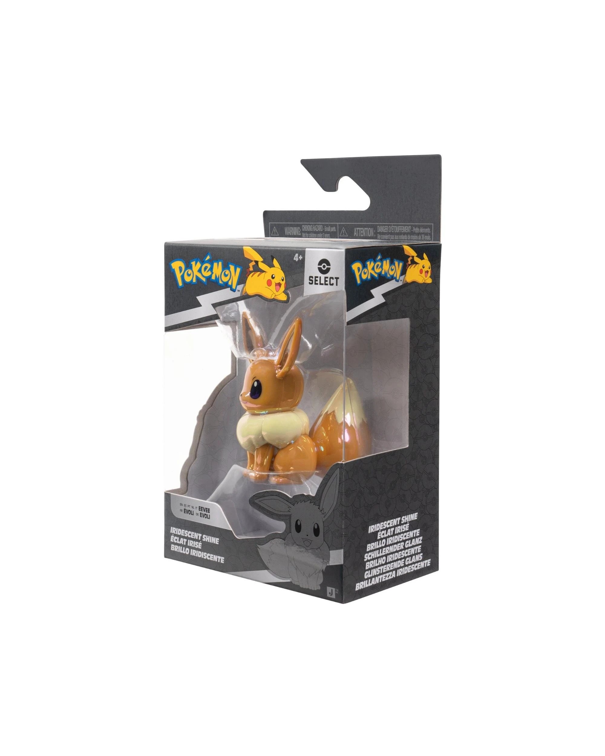 4 Pokemon Select Eevee Iridescent Shine 3 inch Vinyl Figure, 4 of 6