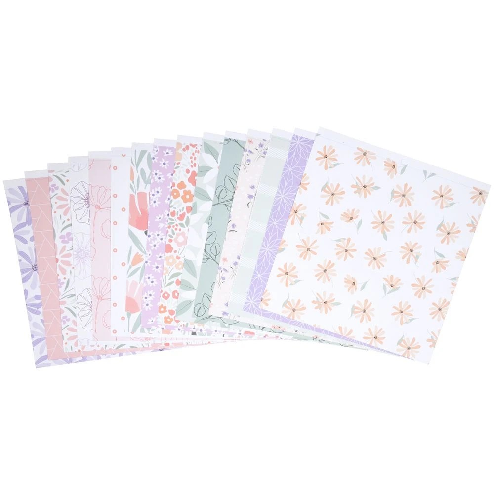 2 Born Paper Stack 30 x 30cm Floral 30 Sheets, 2 of 2