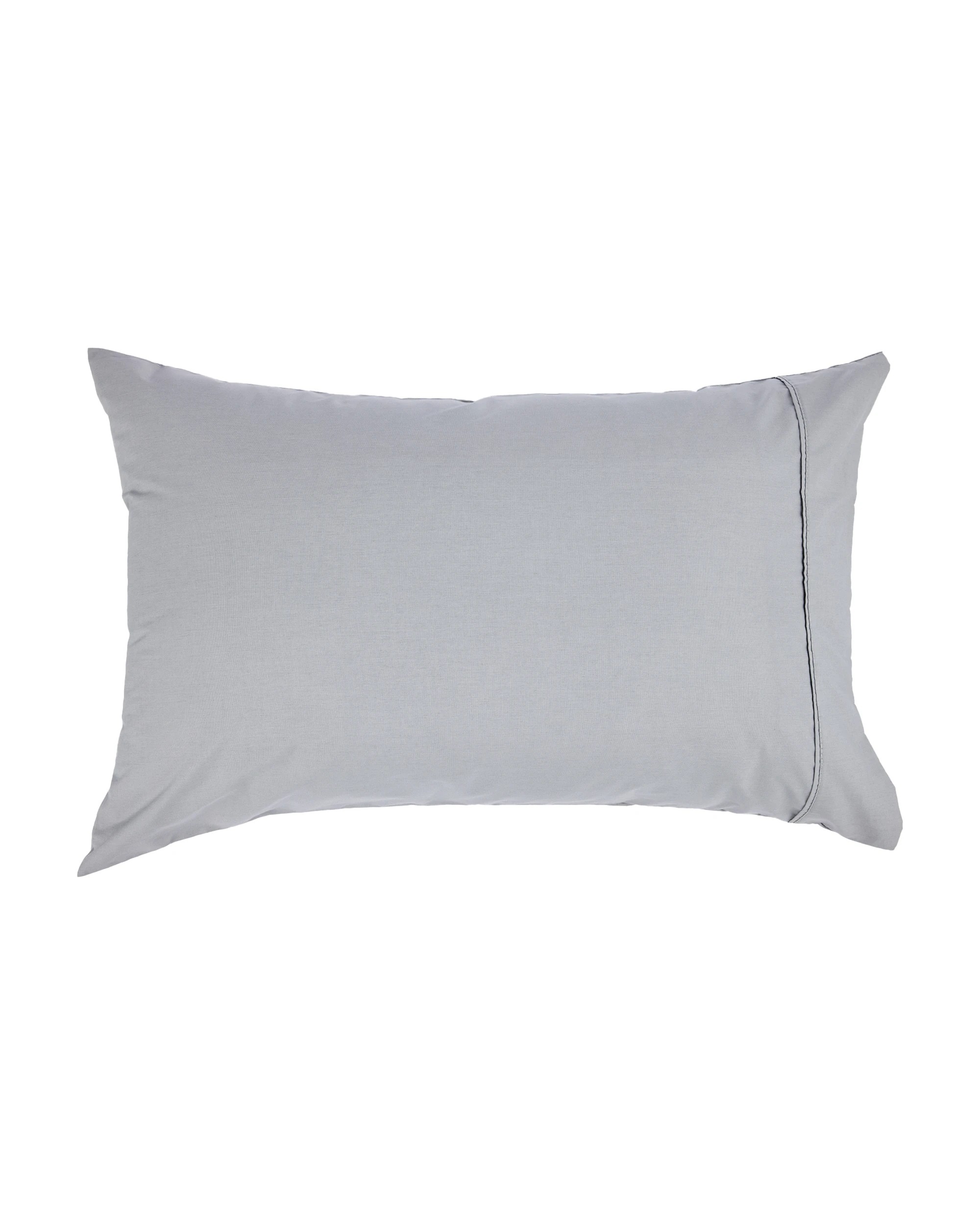 4 250 Thread Count Cotton Rich Standard Pillowcase - Light Grey, 4 of 8