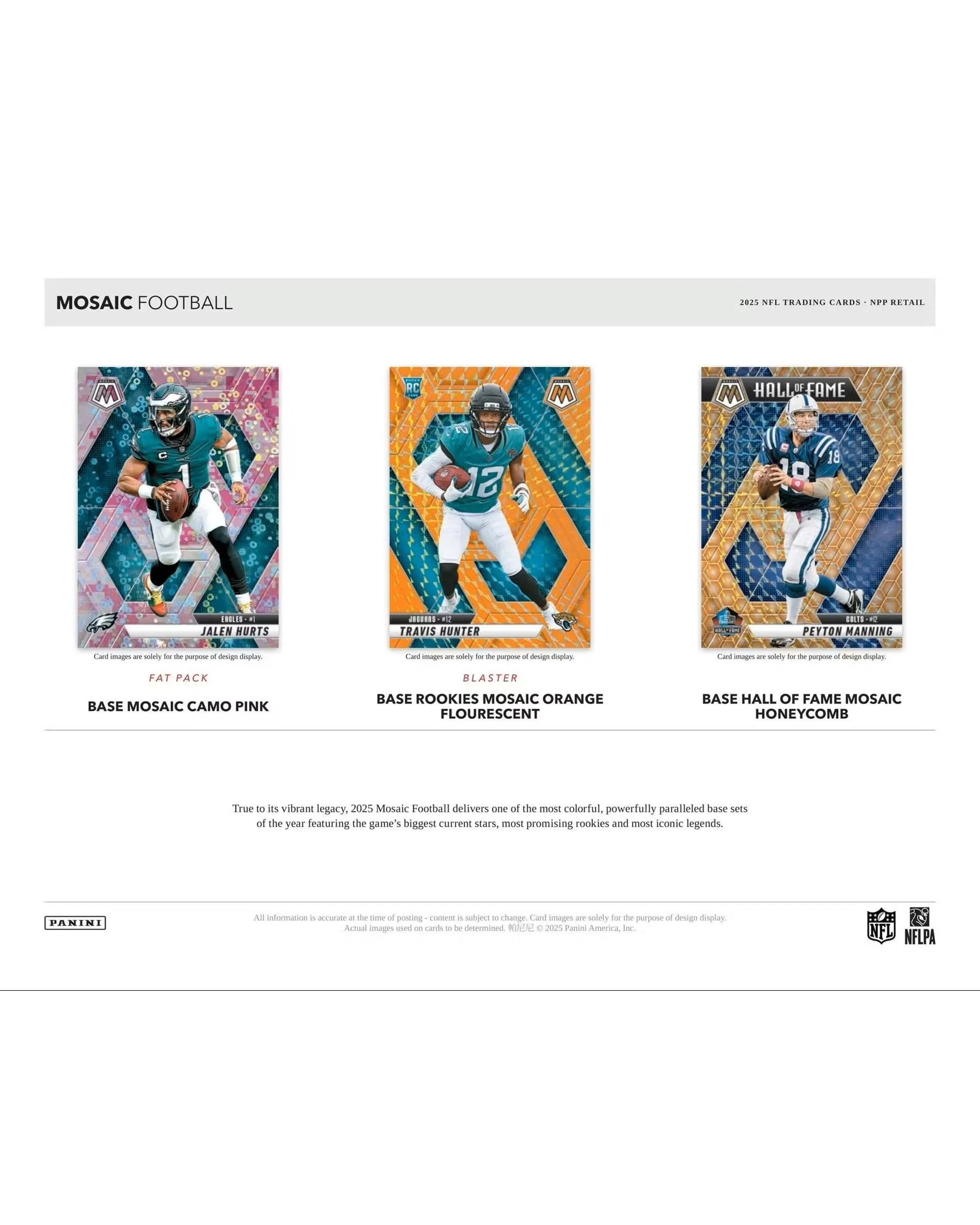 3 Panini NFL 2025 Mosaic Football Fat Pack, 3 of 10