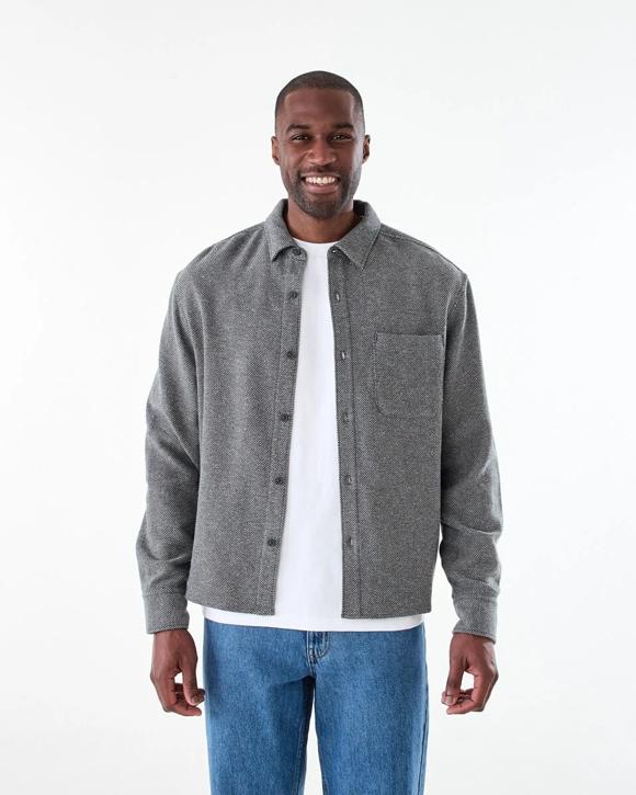 Long Sleeve Jacquard Overshirt