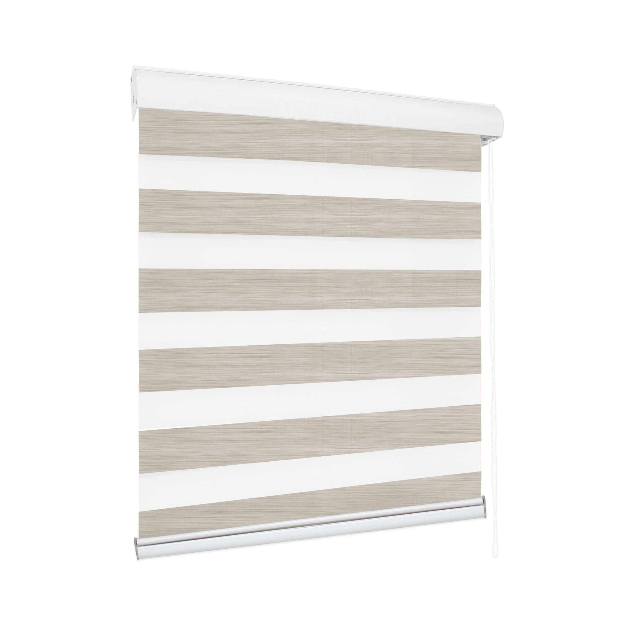 1 Marlow Zebra Double Roller Blinds 90X210Cm In Colour - White, 1 of 5