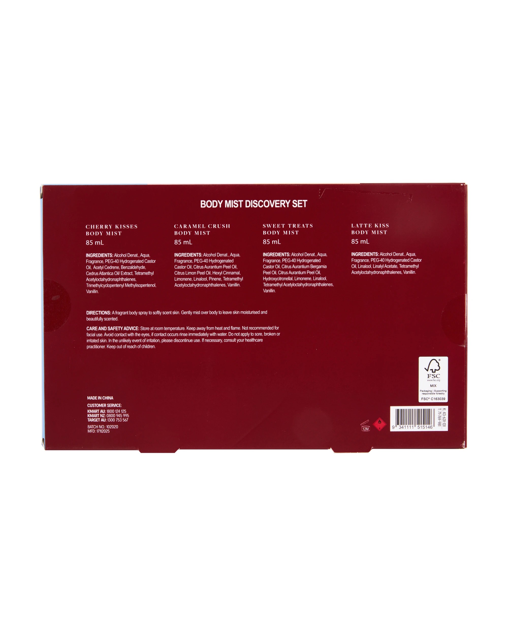 6 OXX Fragrance Body Mist Discovery Set, 6 of 6