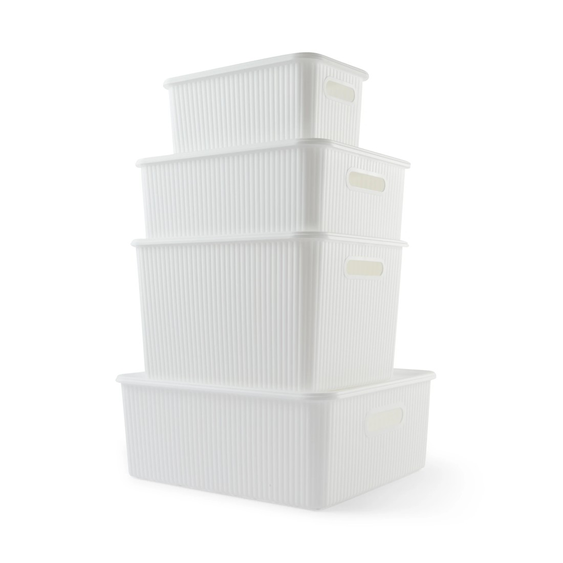 10 19L Ribbed Container - White, 10 of 10