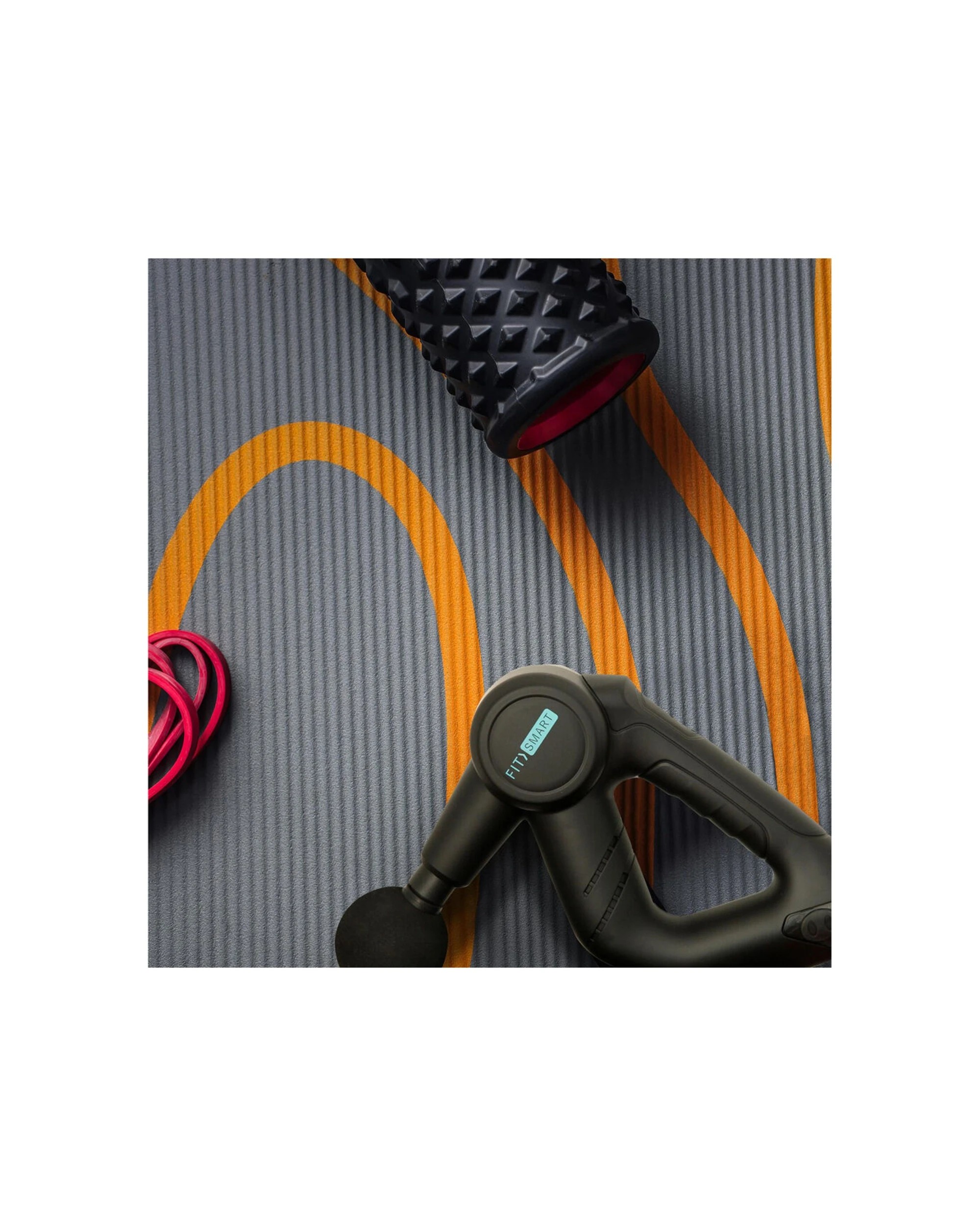 4 FITSMART 3 Level Vibration Therapy Massage Gun With 5 Interchangeable Heads - Black, 4 of 9