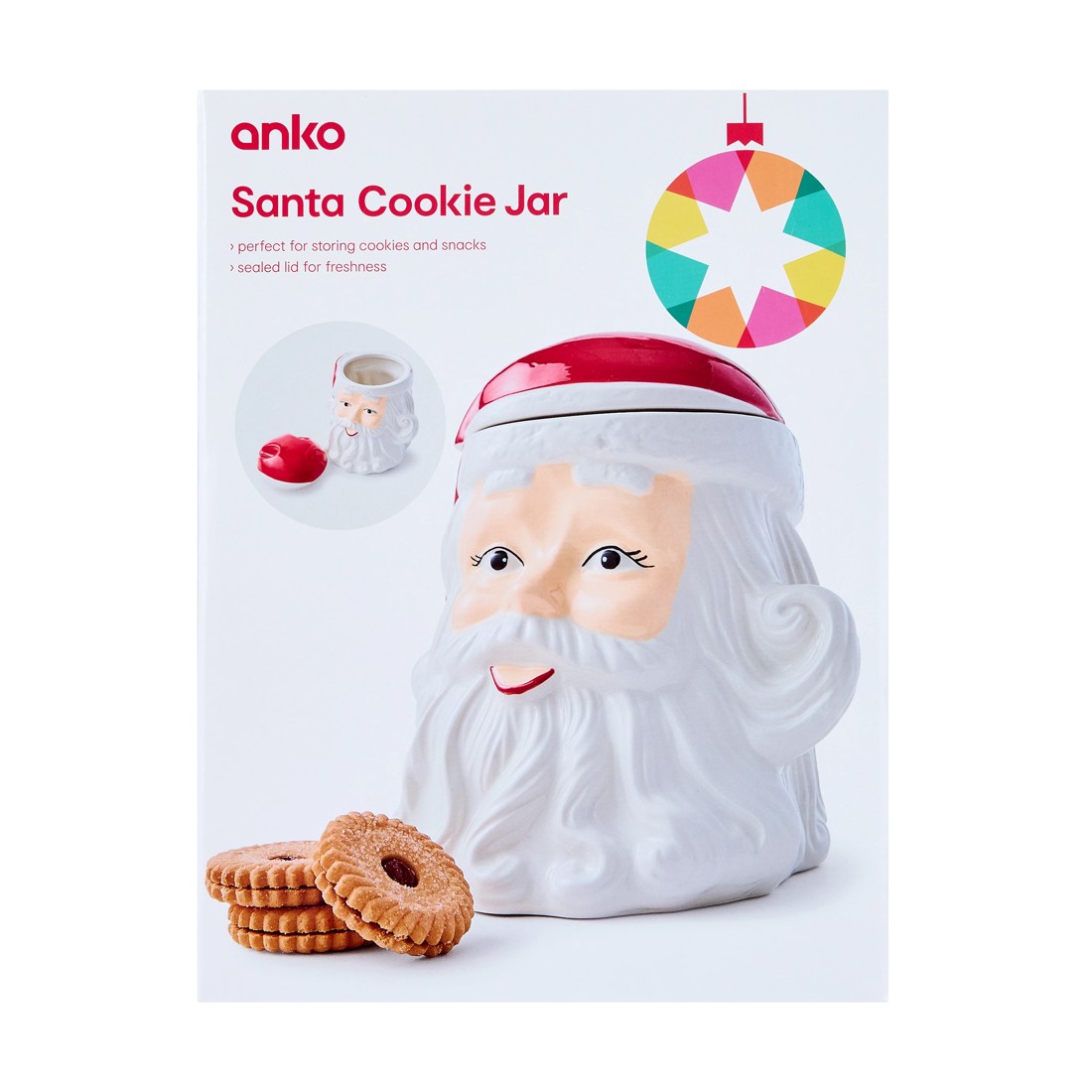 8 Santa Cookie Jar, 8 of 9
