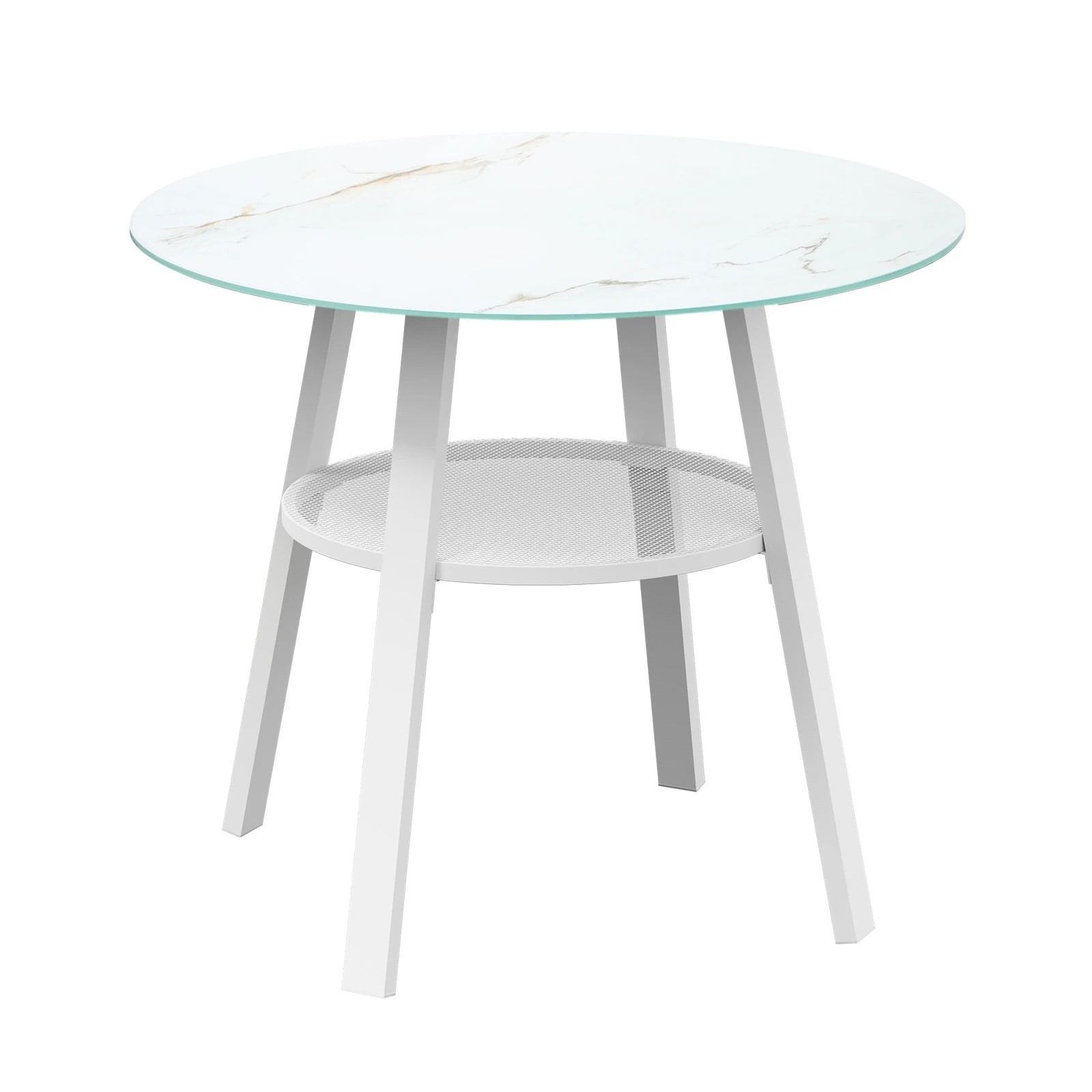 7 Livsip 5pcs Outdoor Dining Setting Table W/ Storage Shelf Patio Furniture Set
 - Multi, 7 of 7