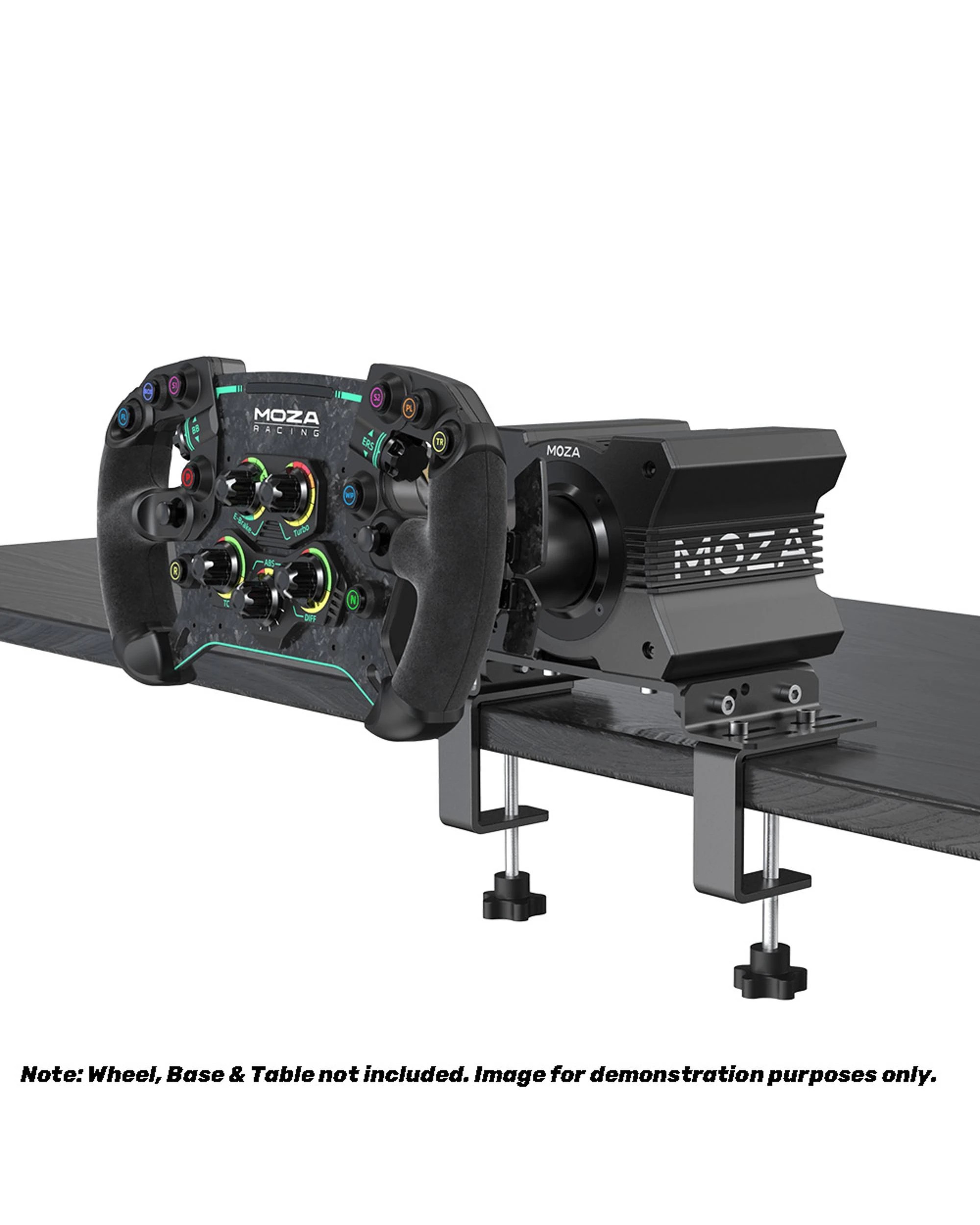 4 Moza Racing Table Clamp For R5, R9 and R12 Wheel Bases - Black, 4 of 5