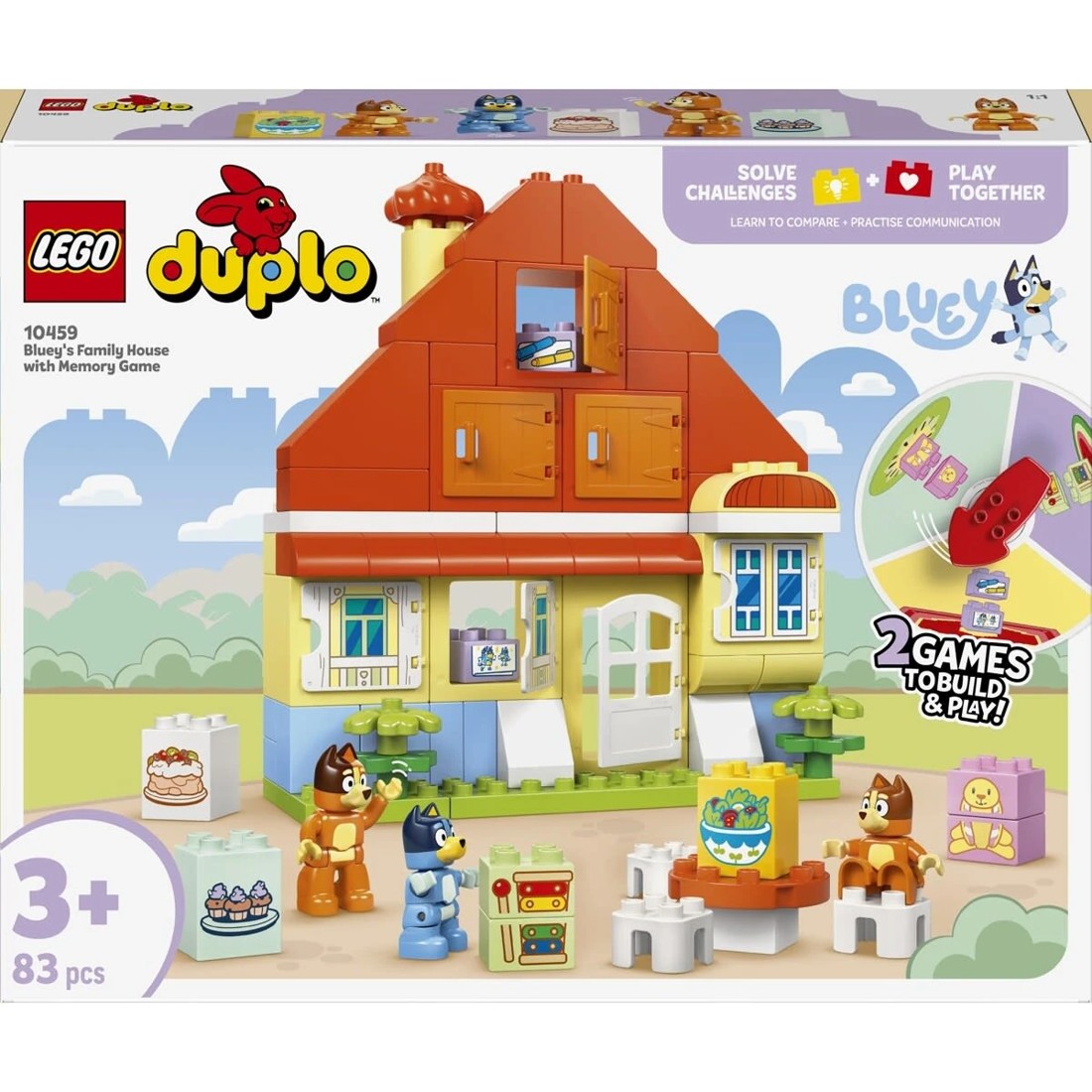 1 LEGO DUPLO Bluey: Bluey’s Family House with Memory Game 10459, 1 of 9