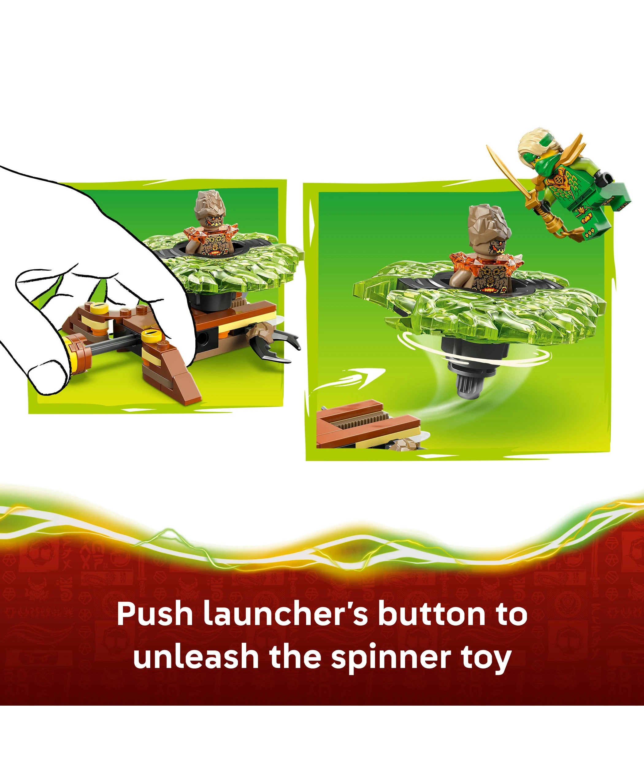 4 LEGO NINJAGO Lloyd vs. Earth Monster Spinner 71850, 4 of 10